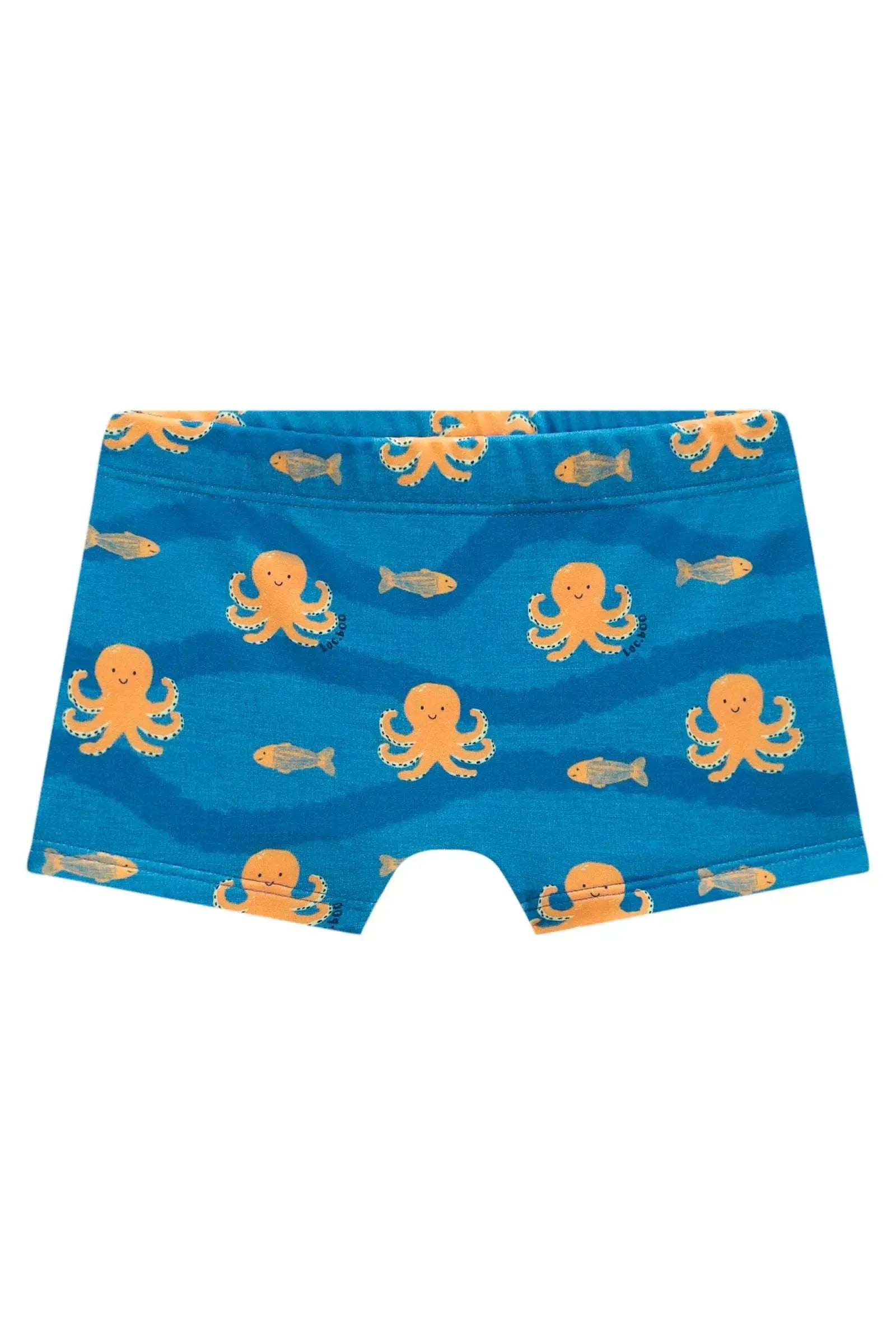 Conjunto de Camiseta e Sunga em Malha UV Dry com Proteção UV50+ 95748 LucBoo Bebê Menino