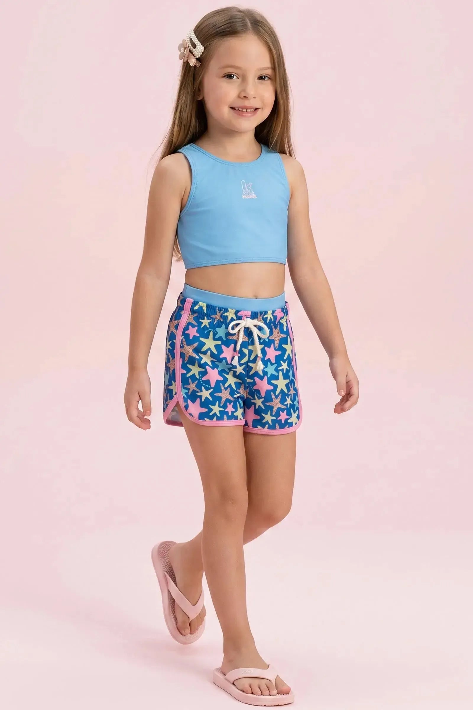 Biquíni em Malha Poliamida com Proteção UV50+ 96527 Kukiê Infantil Menina