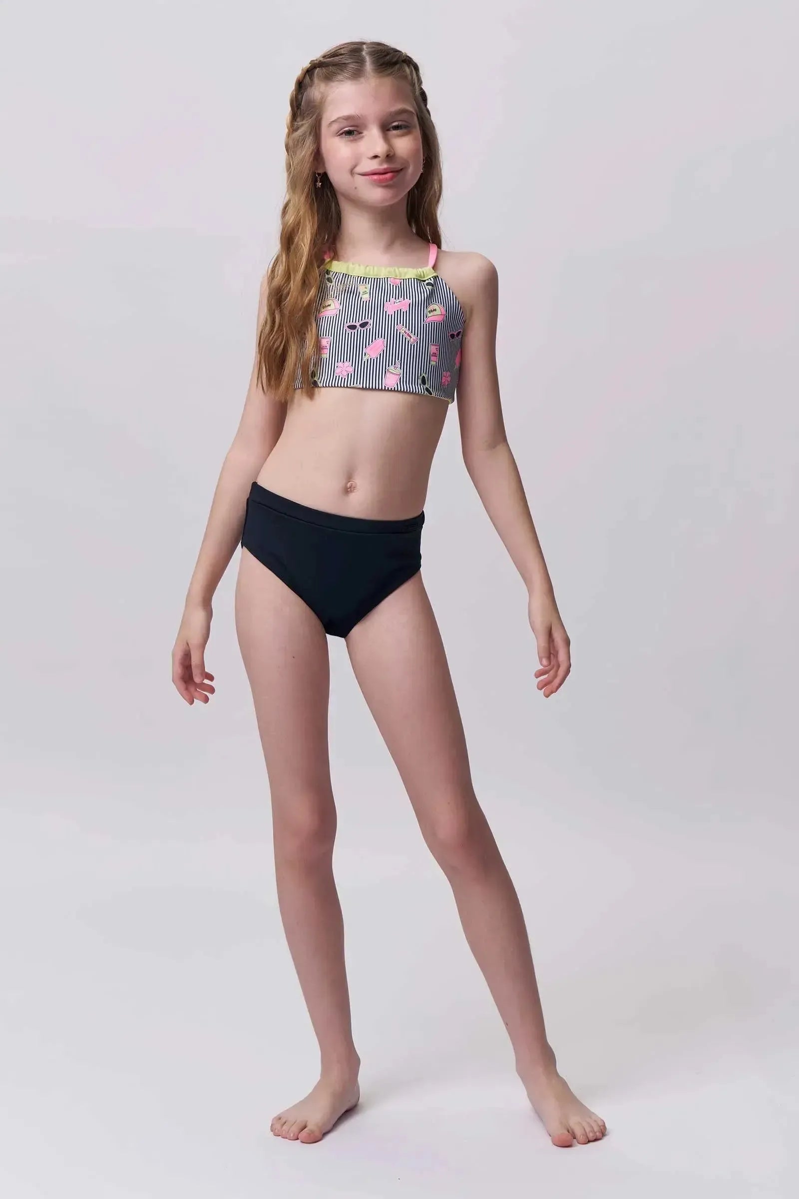 Biquíni com Top Reversível em Malha UV50 96695 Vic&Vicky Teen Menina