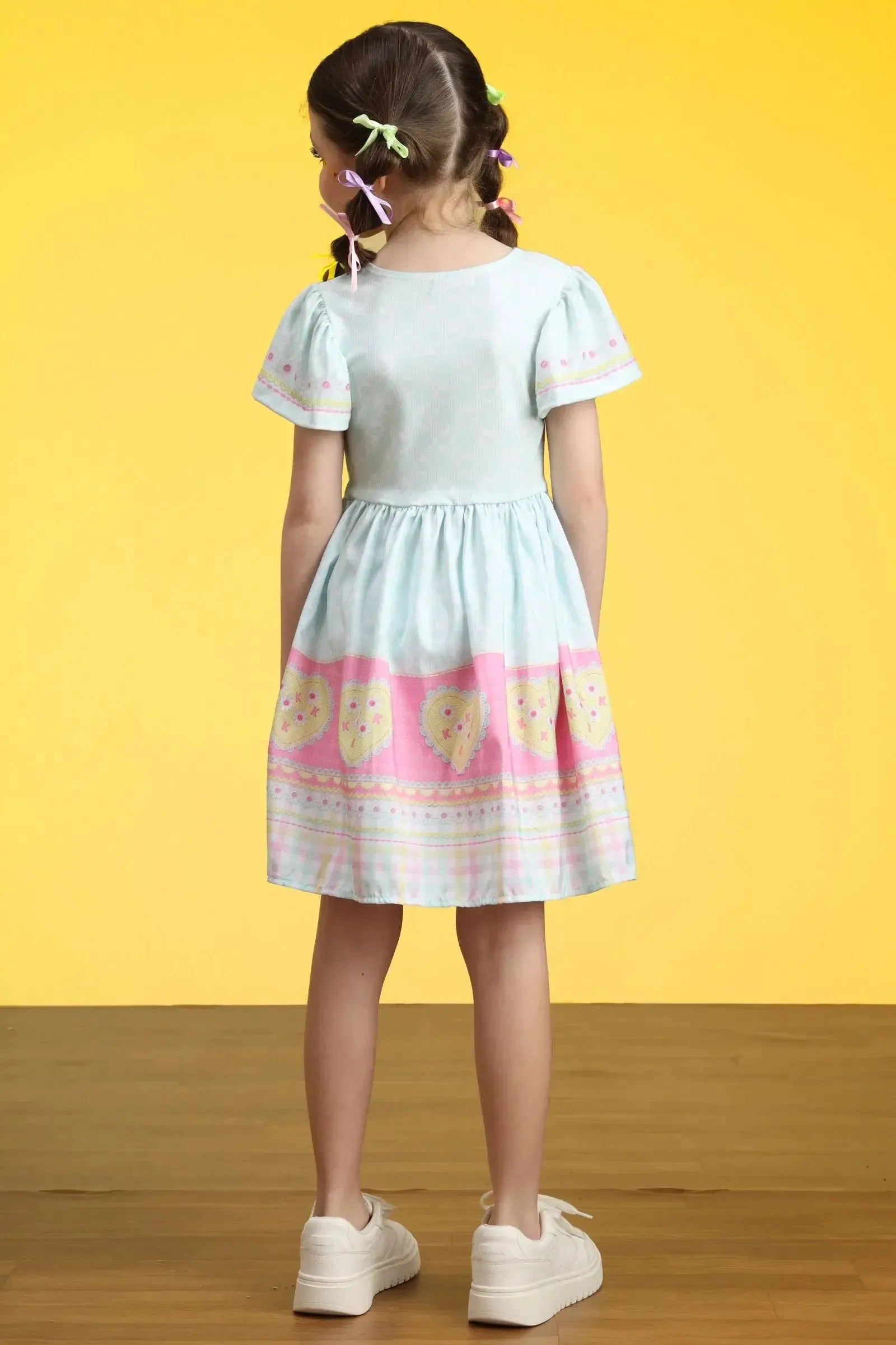 Vestido Junino Encantador em Malha Power e Nylon 97815 Kukiê Infantil Menina