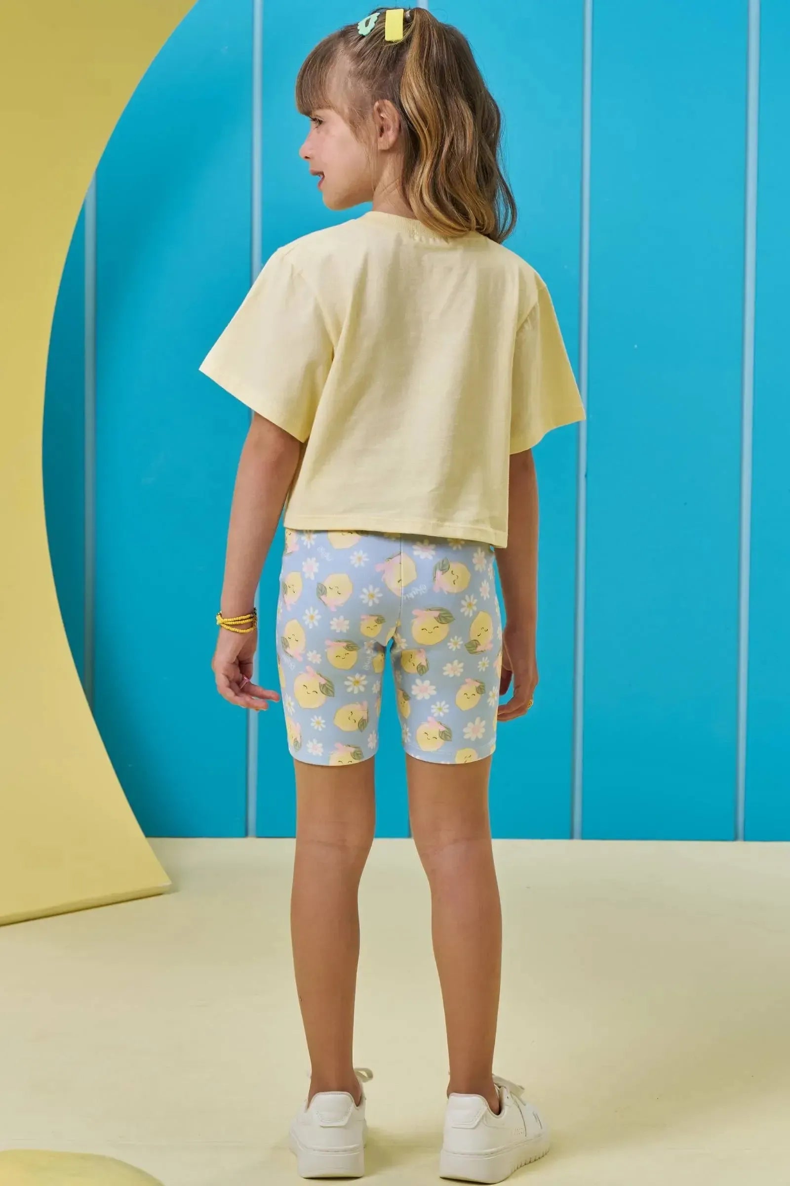Bermuda Biker em Fly Tech 95414 Kukiê Infantil Menina