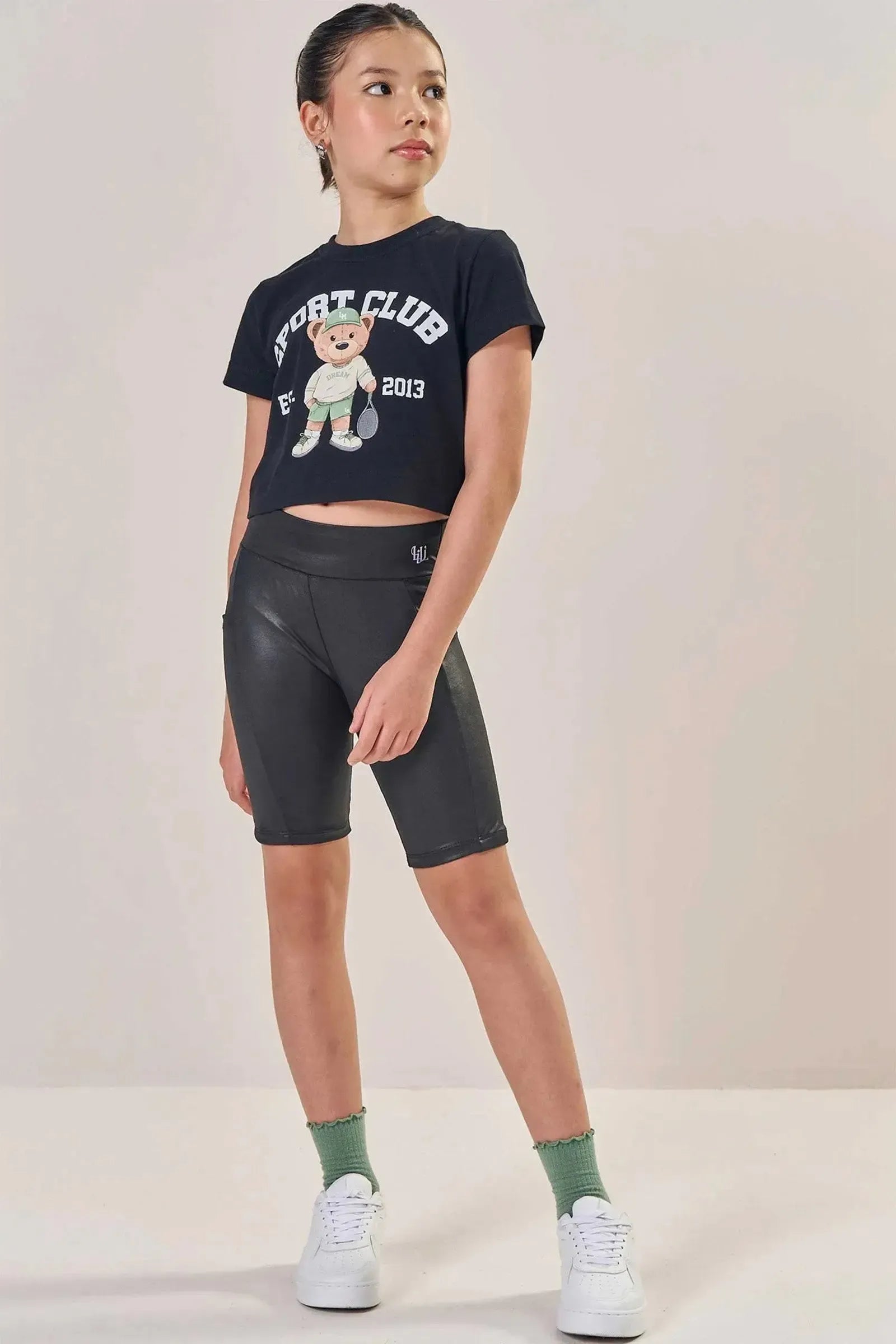 Bermuda Biker em Malha Confort Fit 85284 Lilimoon Teen Menina