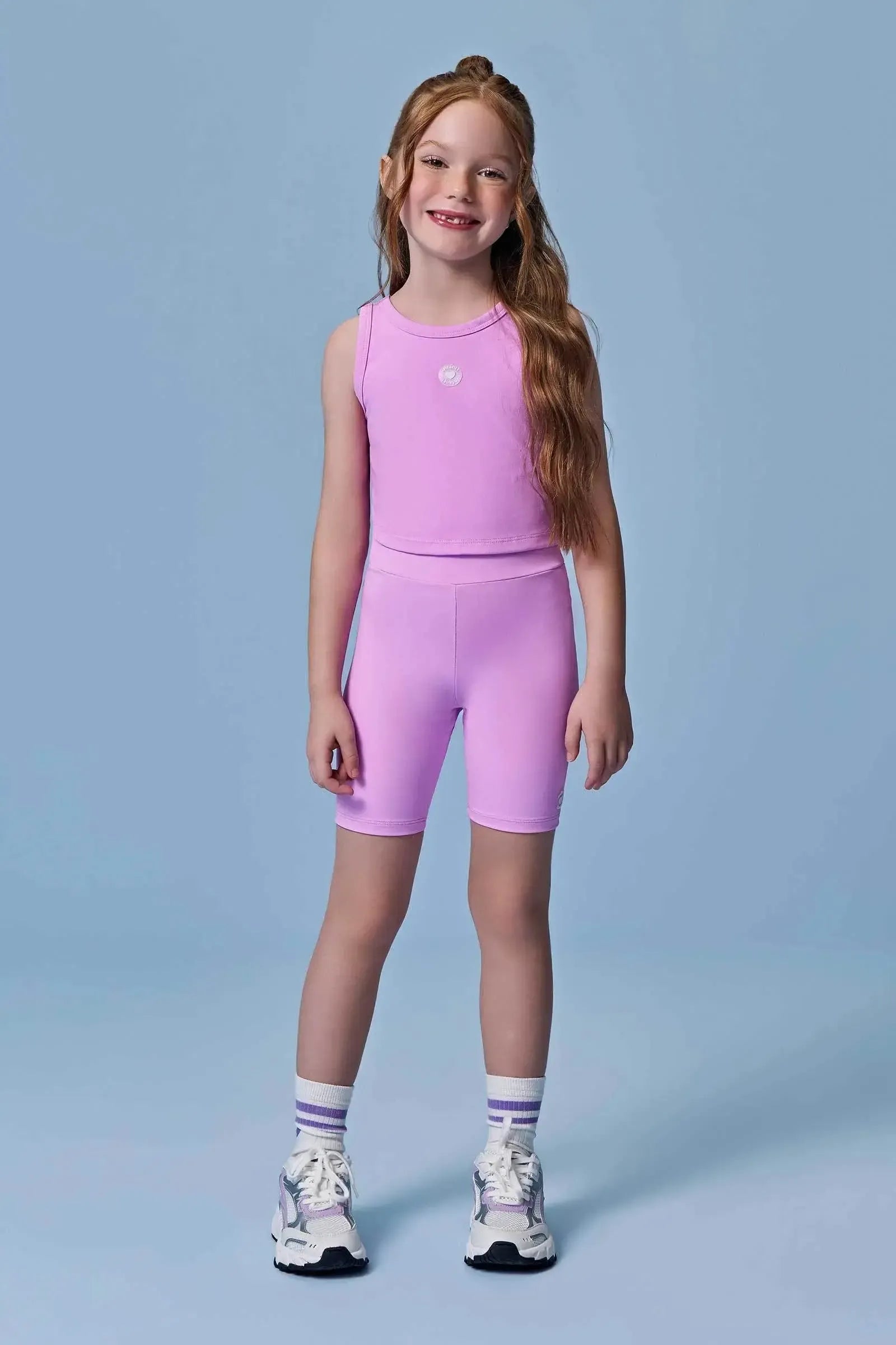 Bermuda Biker em Malha Poliamida UV 50+ 96265 Infanti Infantil Menina