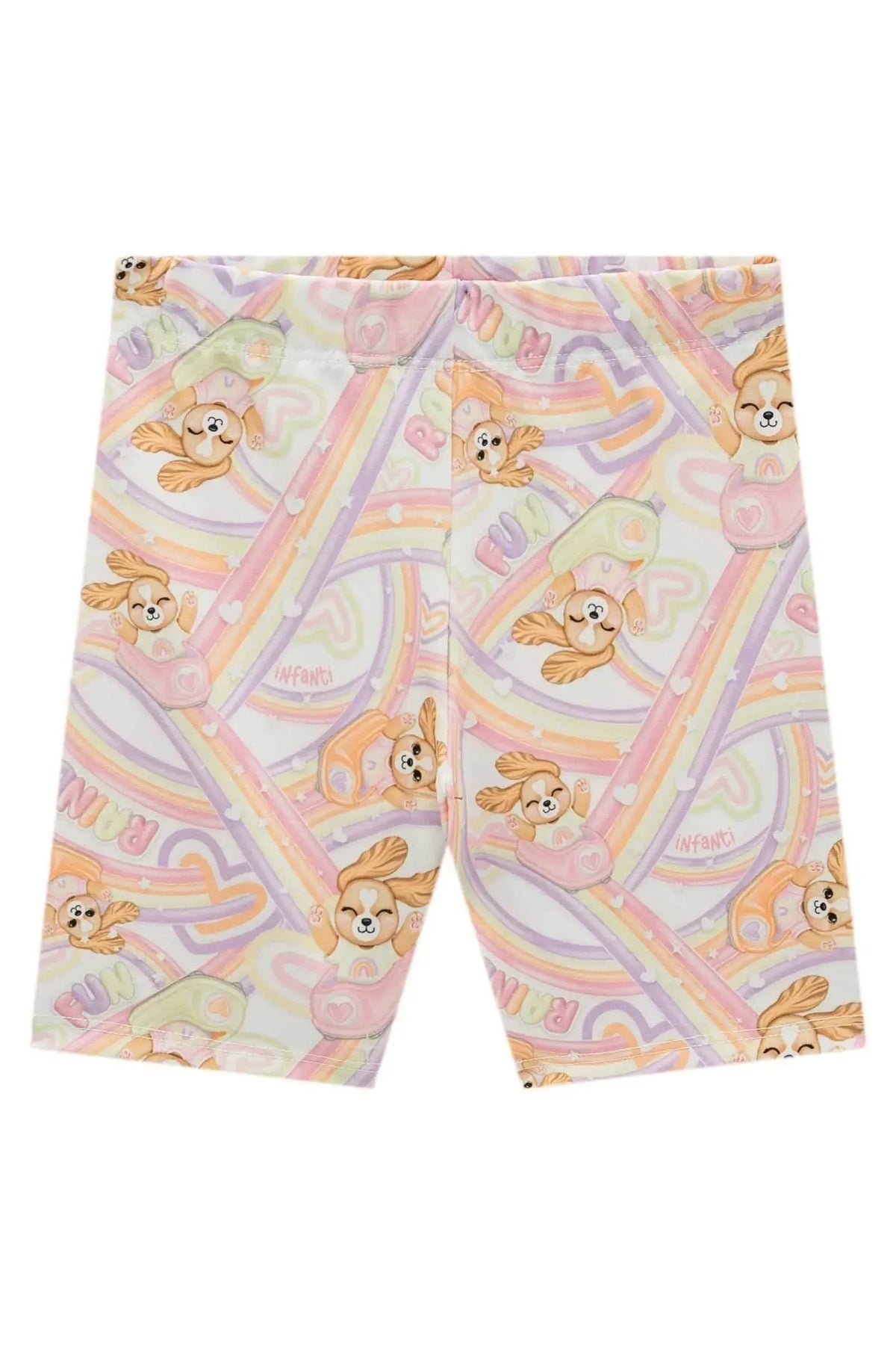 Bermuda Biker em Malha Power 98472 Infanti Infantil Menina