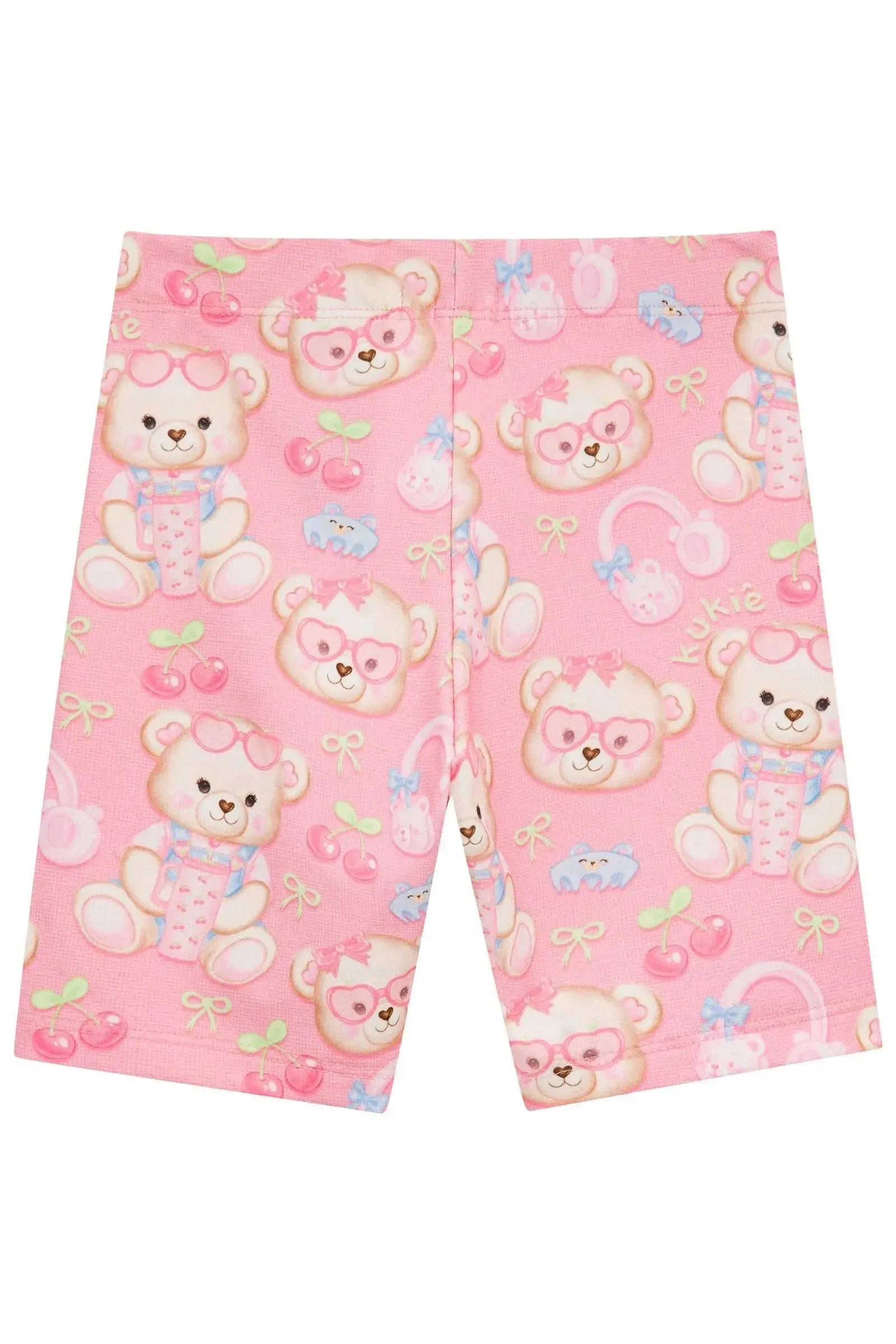Bermuda Biker em Molecotton 95591 Kukiê Infantil Menina