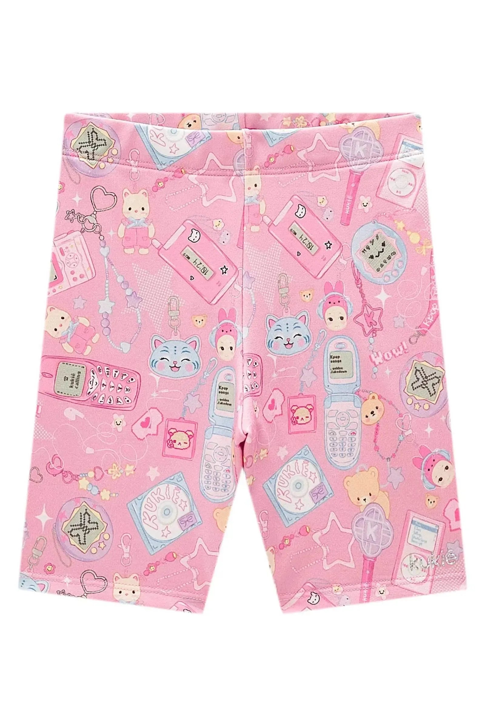 Bermuda Biker em Molecotton 99536 Kukiê Infantil Menina
