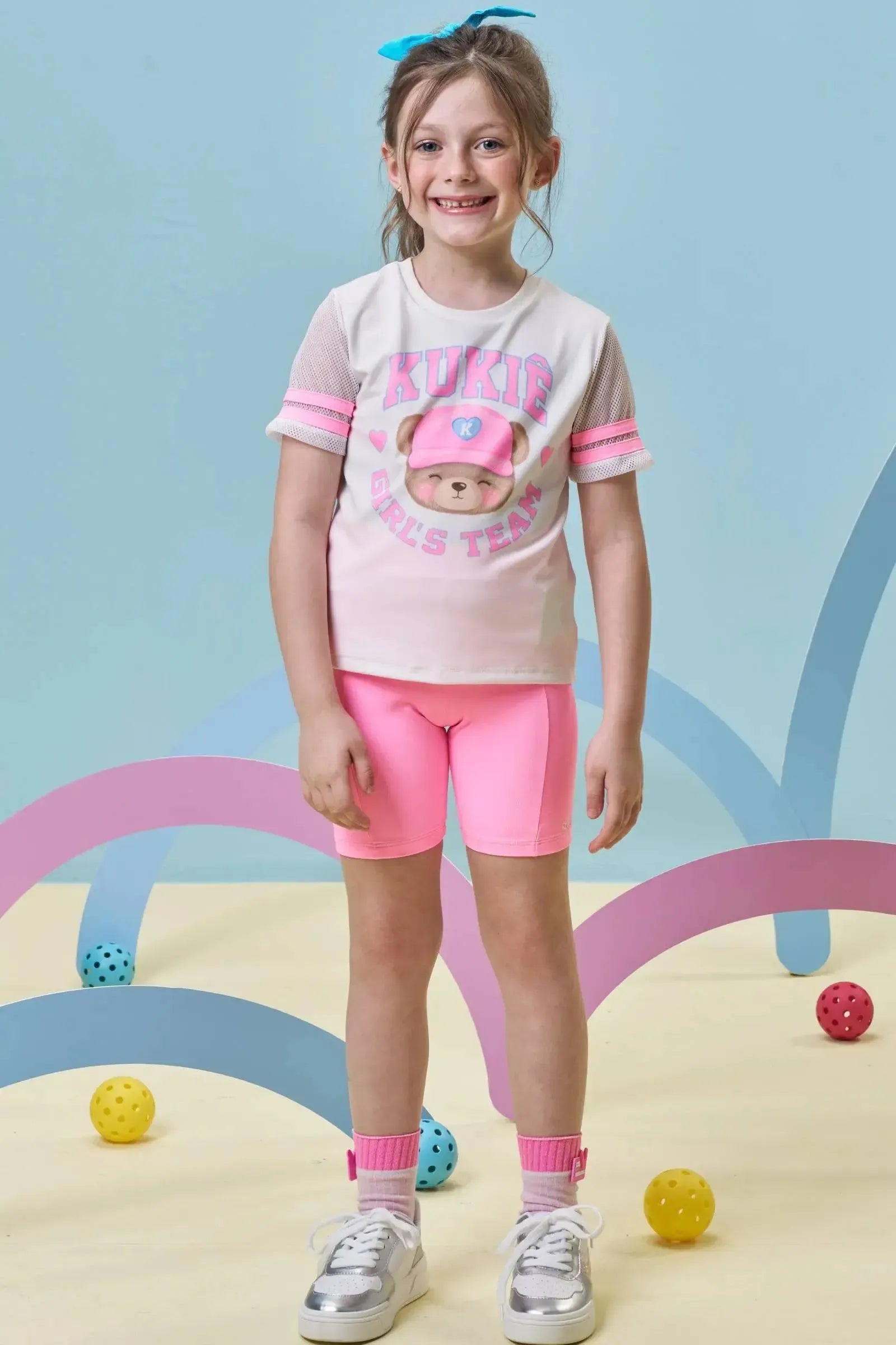Bermuda Biker em Poliamida 96975 Kukiê Infantil Menina