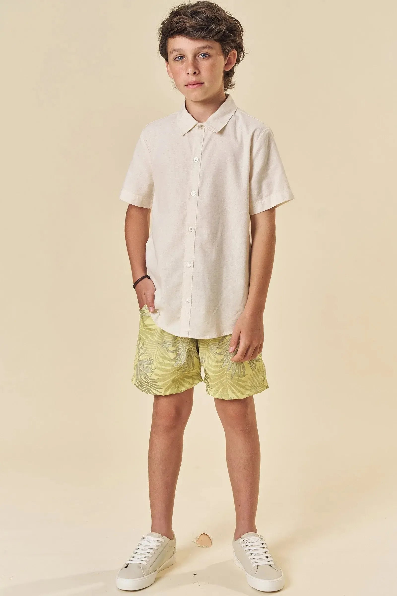 Bermuda Boxer em Nylon Ergonomic com Elastano 83806 Johnny Fox Teen Menino