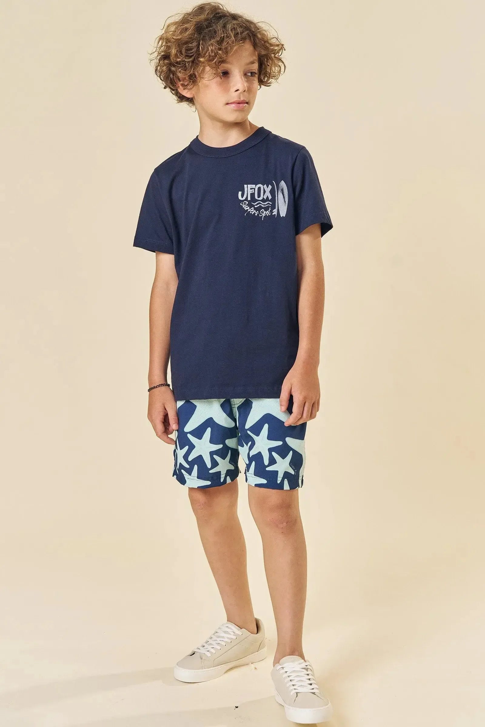 Bermuda Boxer em Nylon Ergonomic com Elastano 83806 Johnny Fox Teen Menino