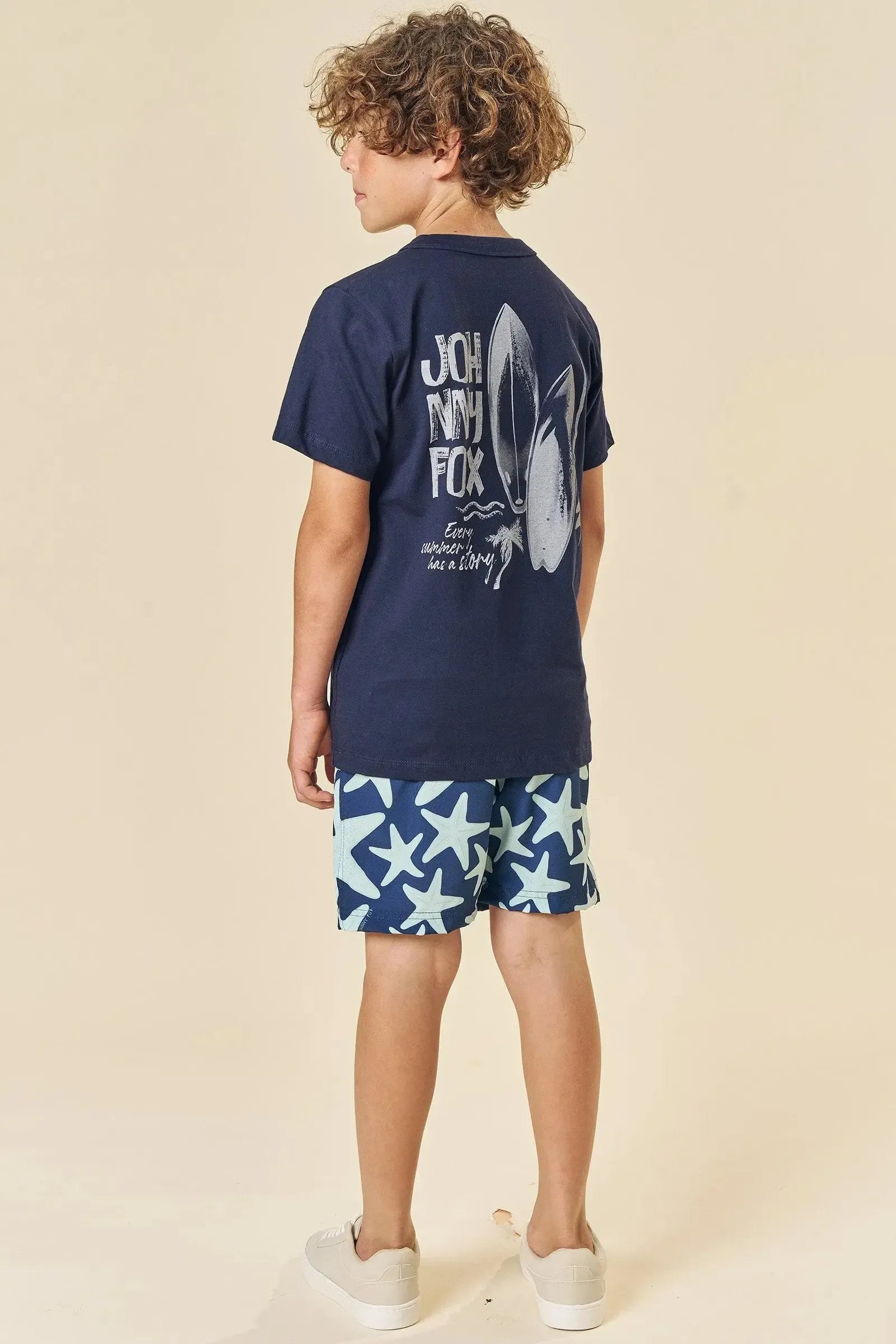 Bermuda Boxer em Nylon Ergonomic com Elastano 83806 Johnny Fox Teen Menino