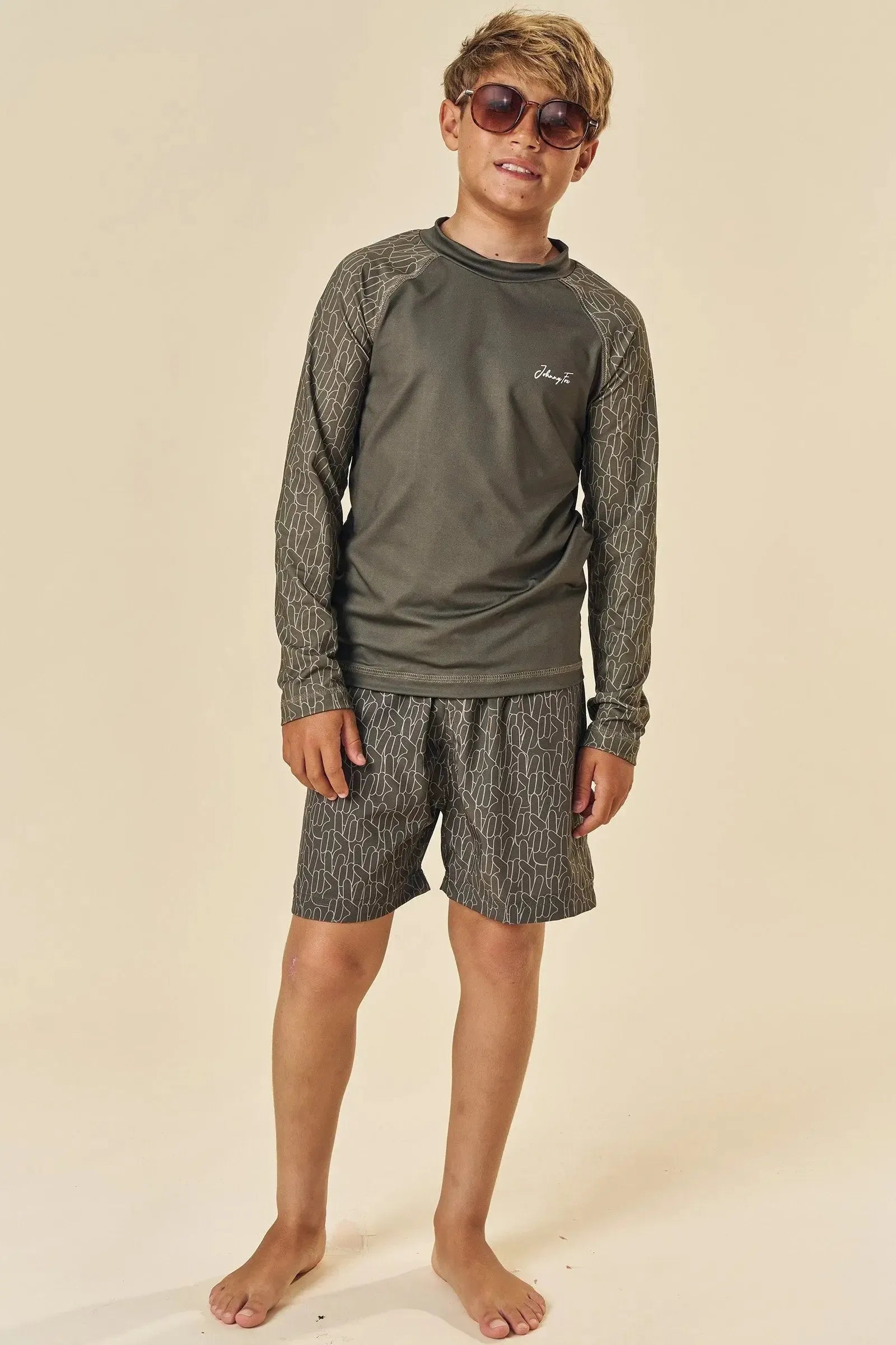 Bermuda Boxer em Nylon Ergonomic com Elastano 85332 Johnny Fox Teen Menino