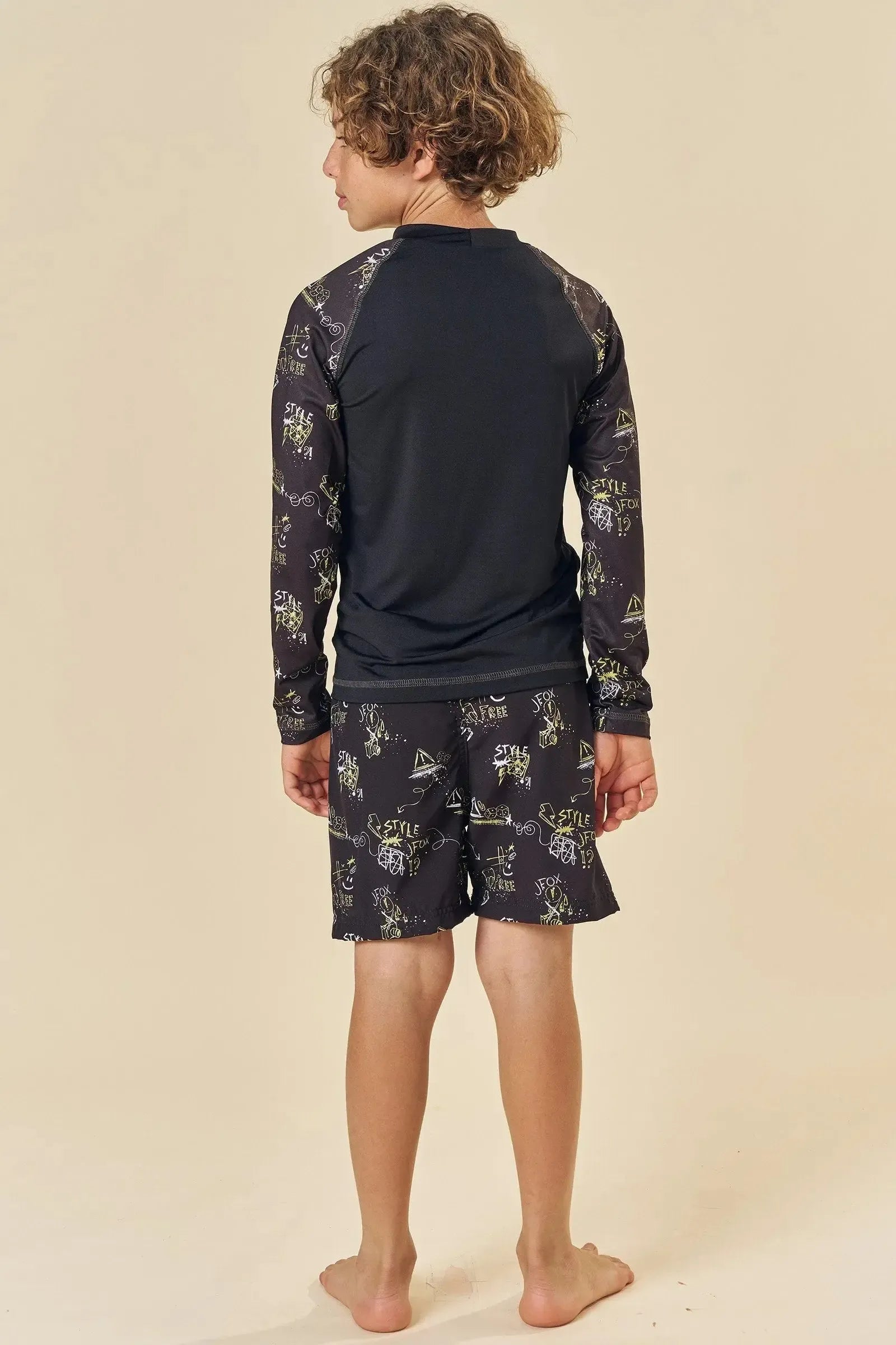 Bermuda Boxer em Nylon Ergonomic com Elastano 85332 Johnny Fox Teen Menino