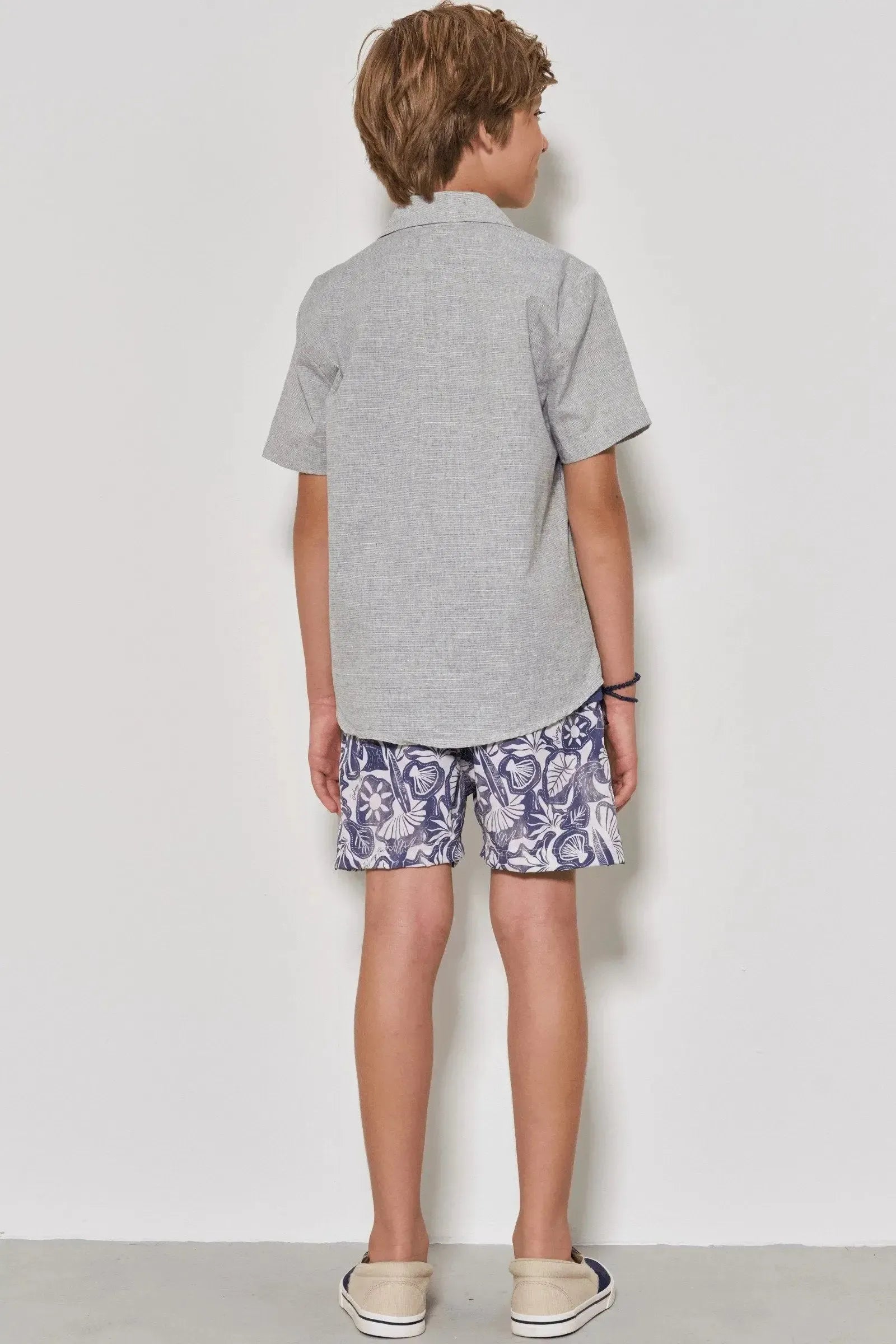 Bermuda Boxer em Nylon Ergonomic com Elastano 88280 Johnny Fox Teen Menino