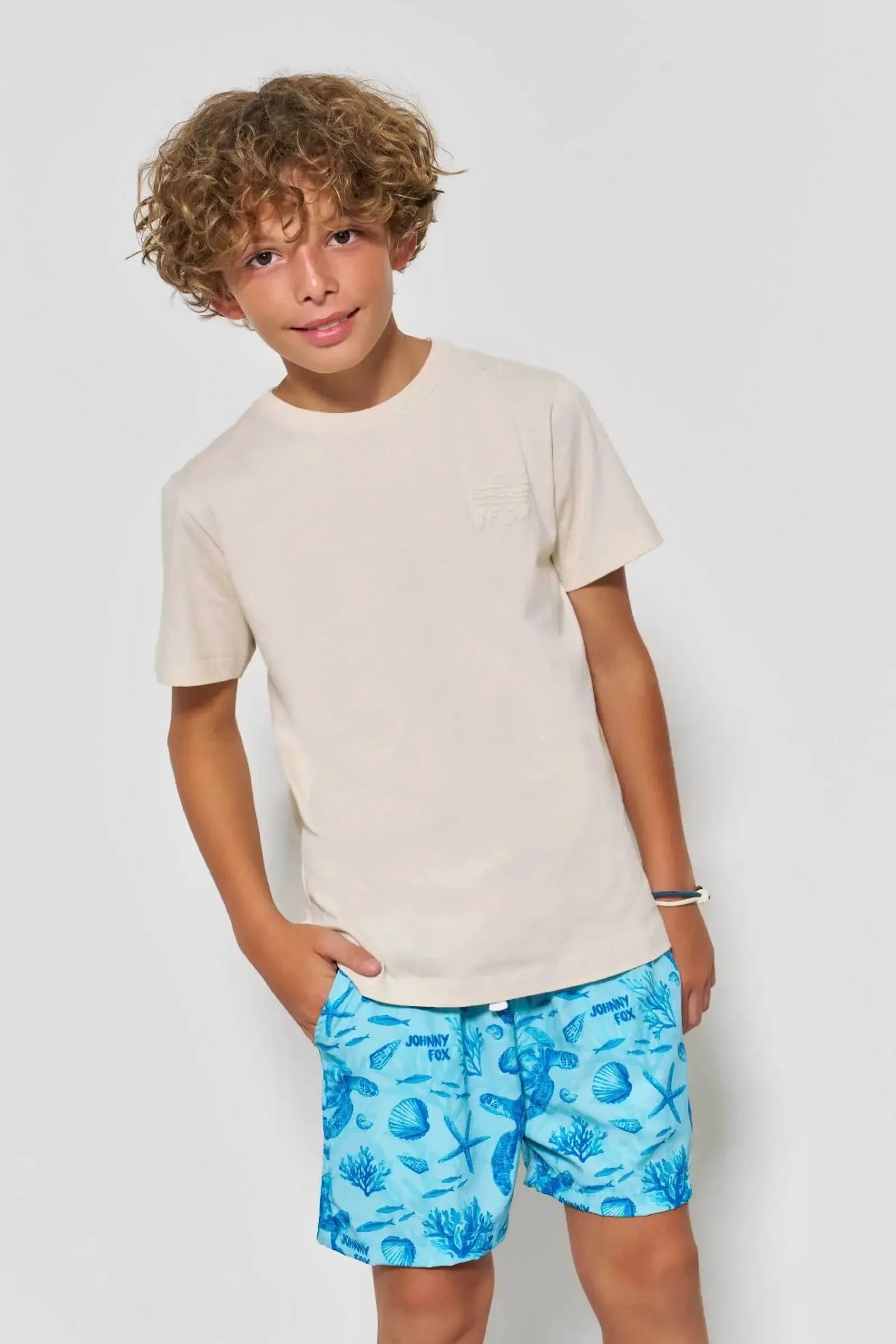 Bermuda Boxer em Nylon Ergonomic com Elastano 88771 Johnny Fox Teen Menino