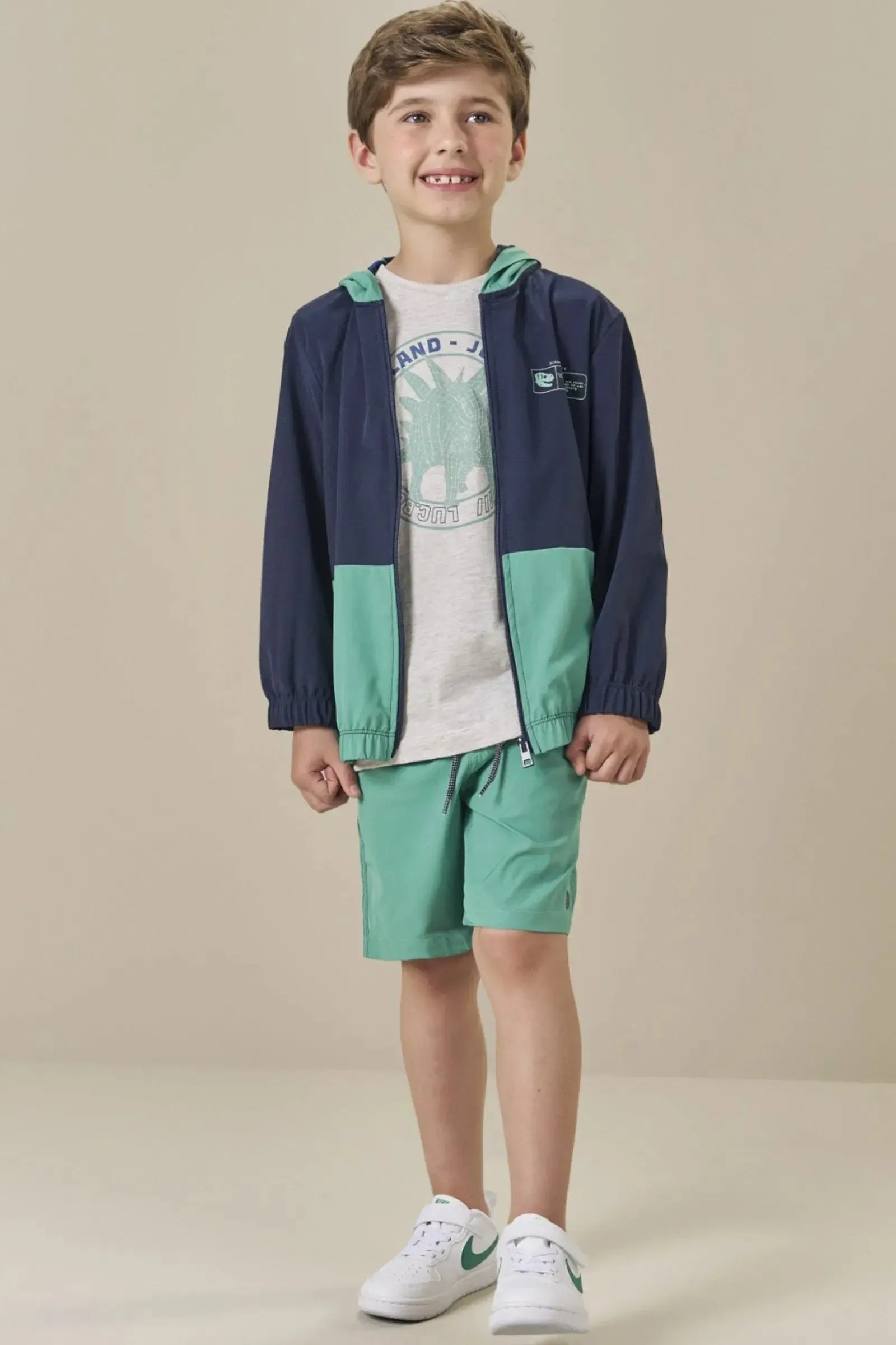 Bermuda Boxer em Nylon Tecnospan com Elastano 84229 LucBoo Infantil Menino