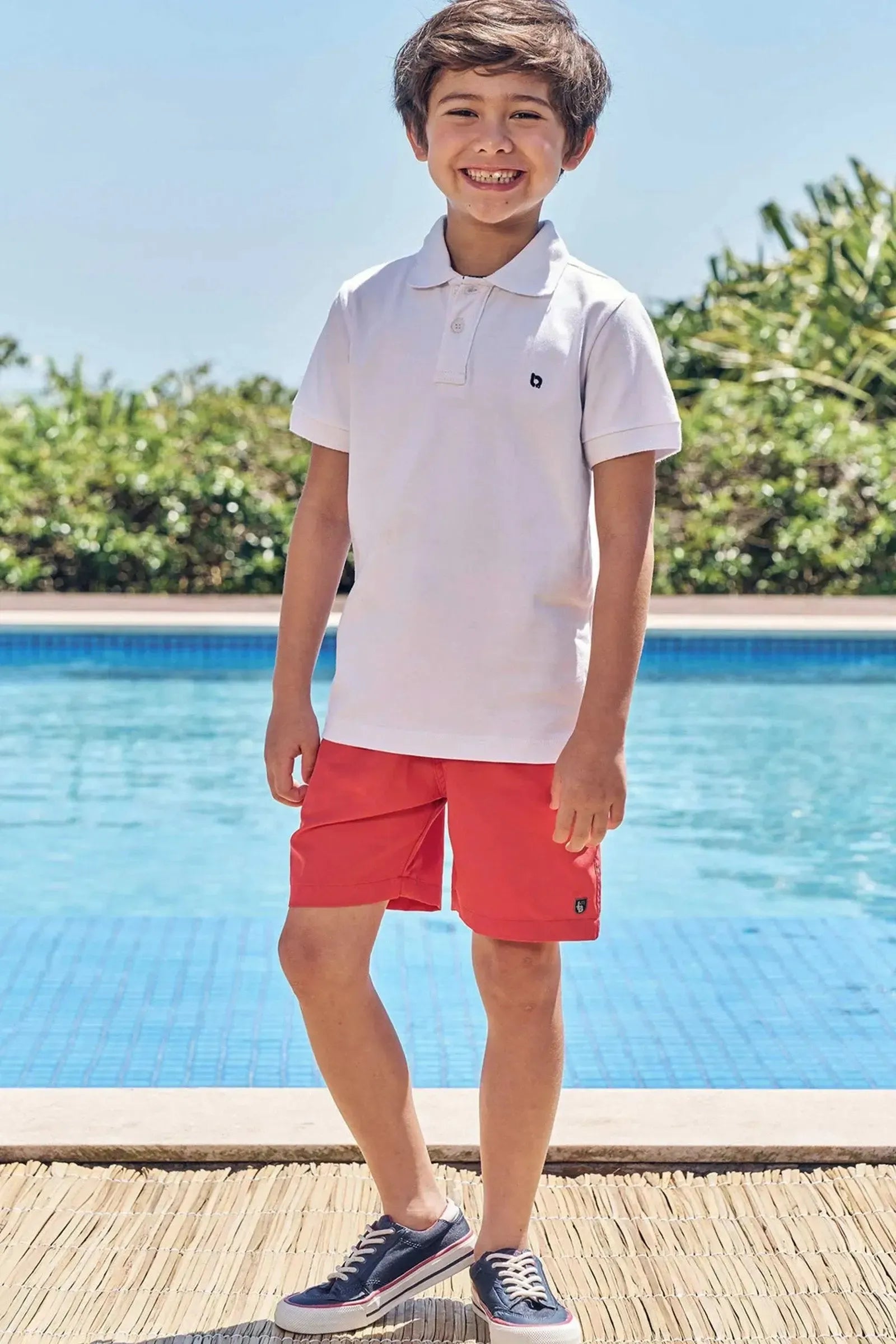Bermuda Boxer em Nylon Tecnospan com Elastano 84229 LucBoo Infantil Menino