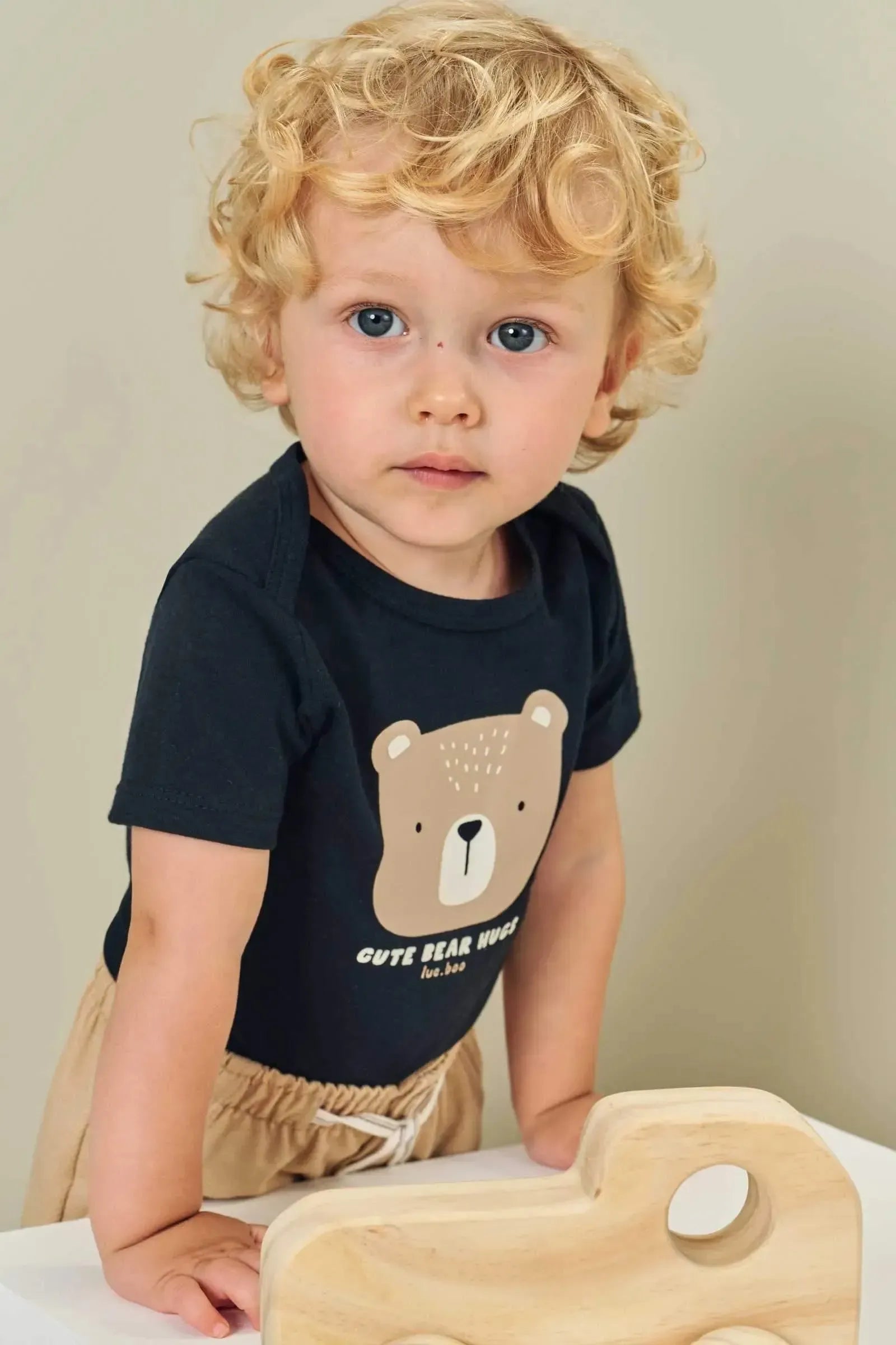 Bermuda em Cotton Jeans com Elastano 84730 LucBoo Bebê Menino