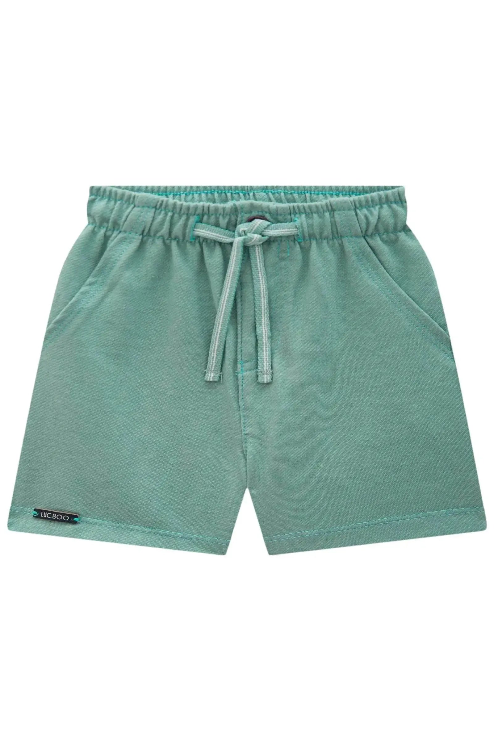 Bermuda em Cotton Jeans com Elastano 84730 LucBoo Bebê Menino