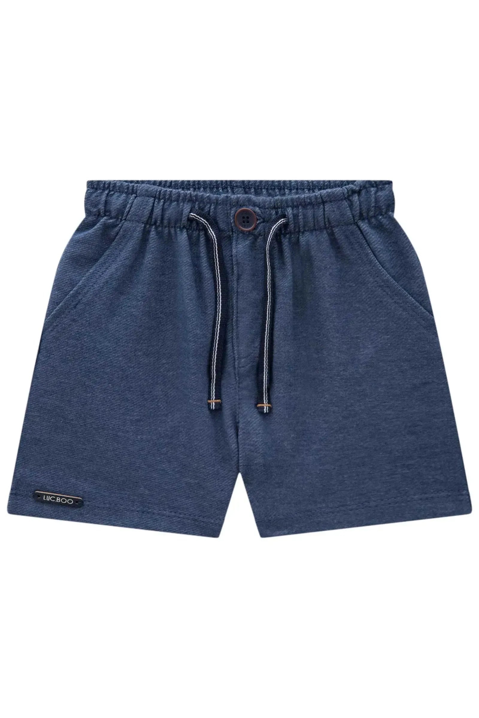 Bermuda em Cotton Jeans com Elastano 84730 LucBoo Bebê Menino