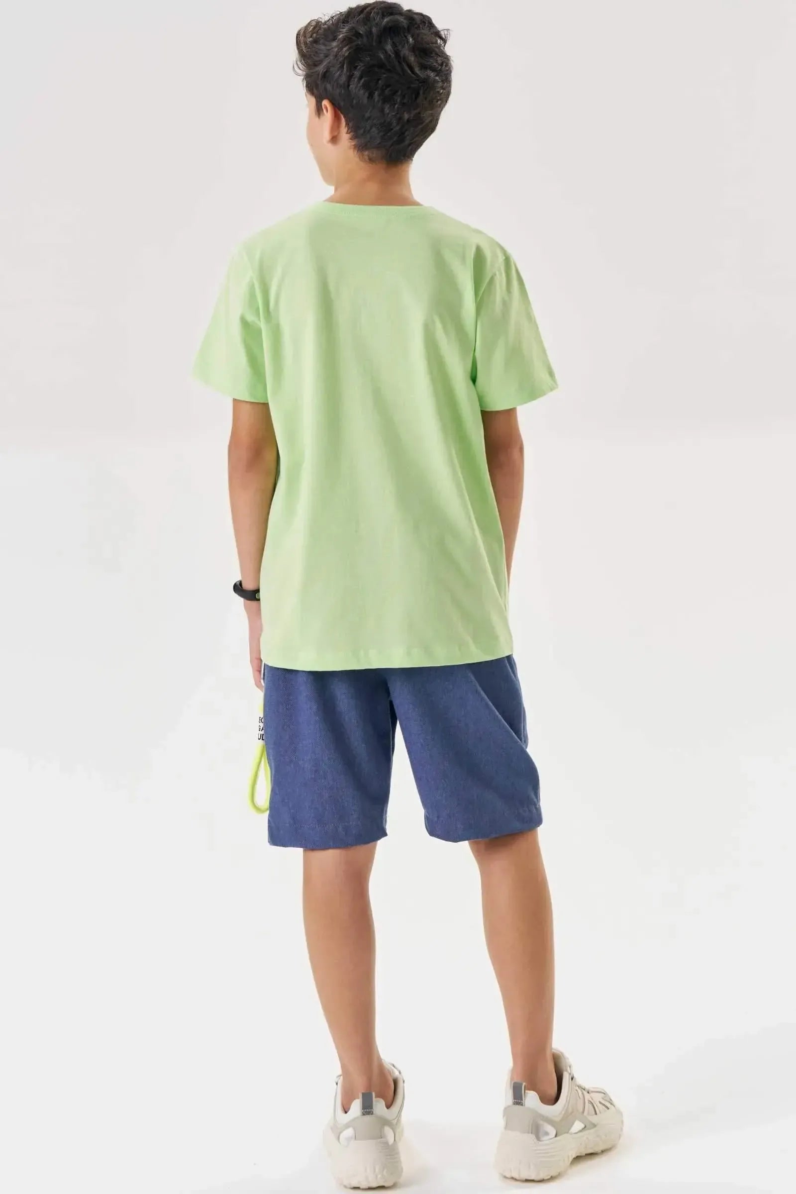 Bermuda em Cotton Jeans com Elastano 87060 Johnny Fox Teen Menino