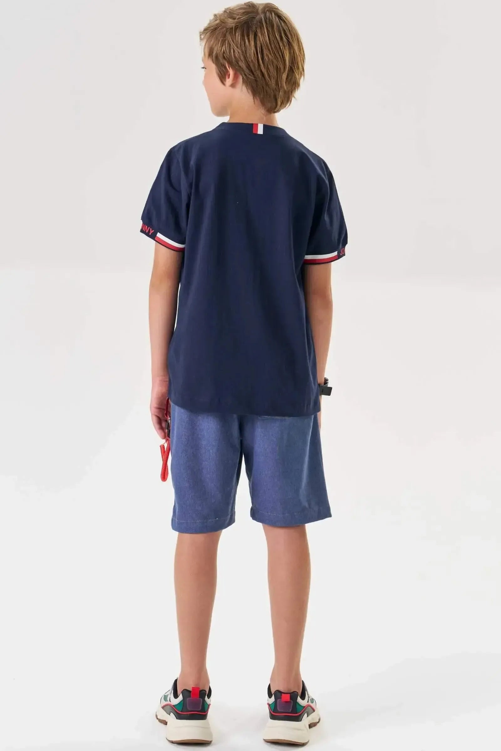 Bermuda em Cotton Jeans com Elastano 87060 Johnny Fox Teen Menino