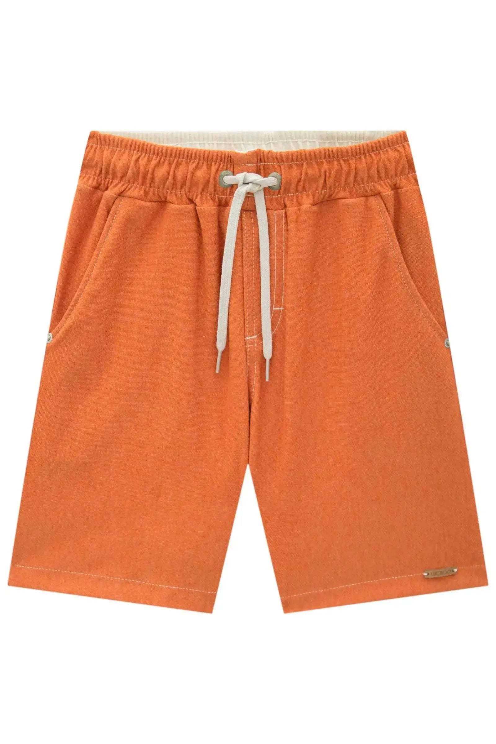 Bermuda em Cotton Jeans com Elastano 87354 LucBoo Infantil Menino