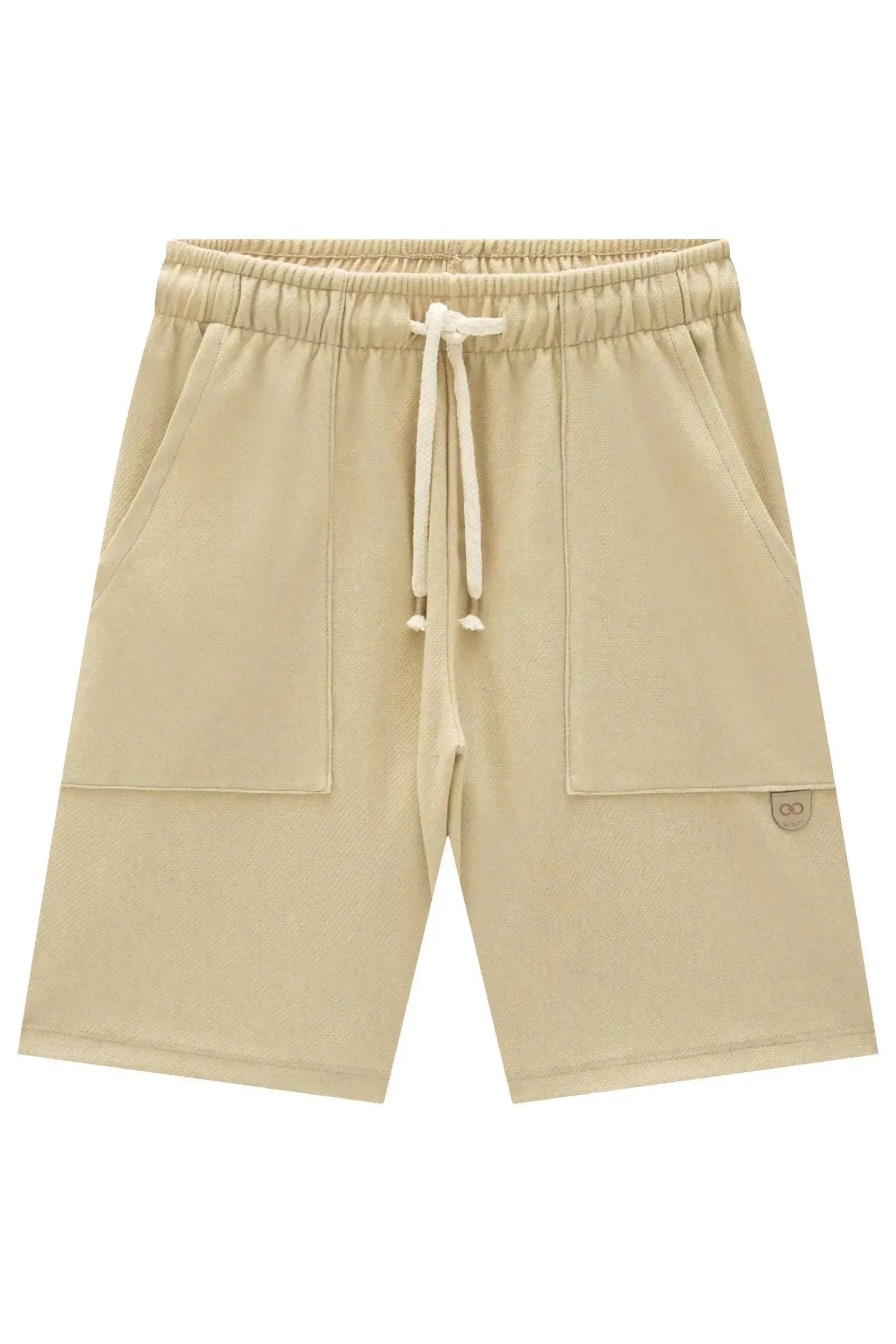 Bermuda em Cotton Jeans com Elastano 96164 LucBoo Infantil Menino