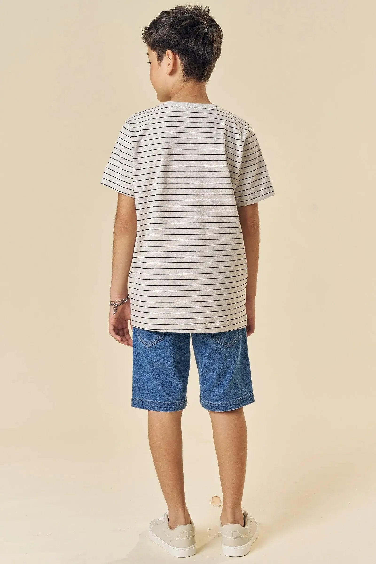 Bermuda em Jeans Guga com Elastano 83762 Johnny Fox Teen Menino