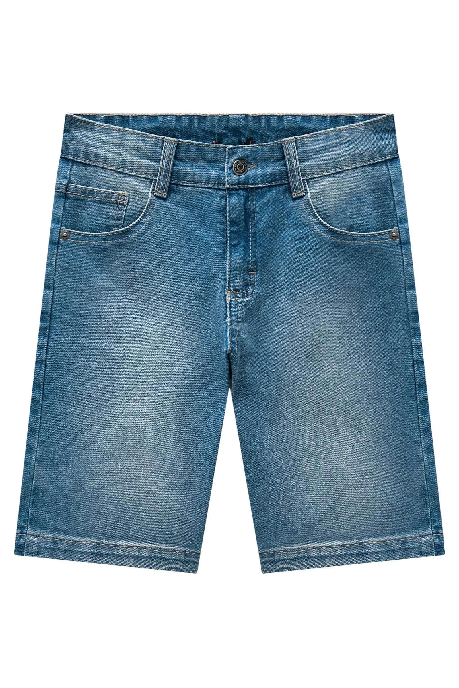 Bermuda em Jeans Guga com Elastano 83762 Johnny Fox Teen Menino