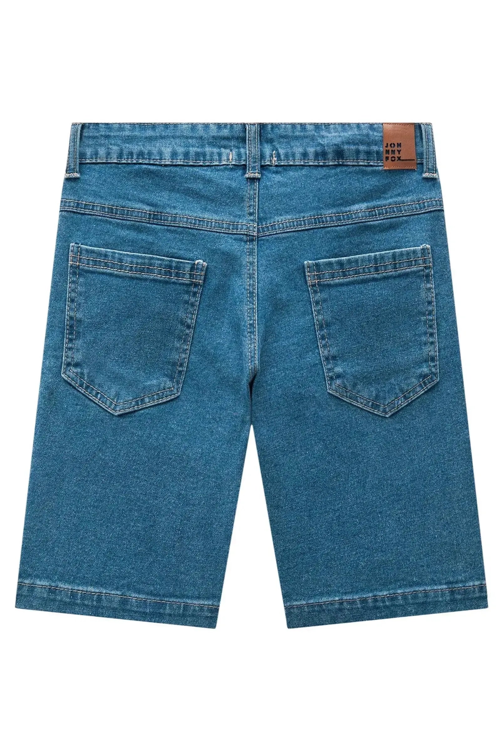 Bermuda em Jeans Guga com Elastano 83762 Johnny Fox Teen Menino