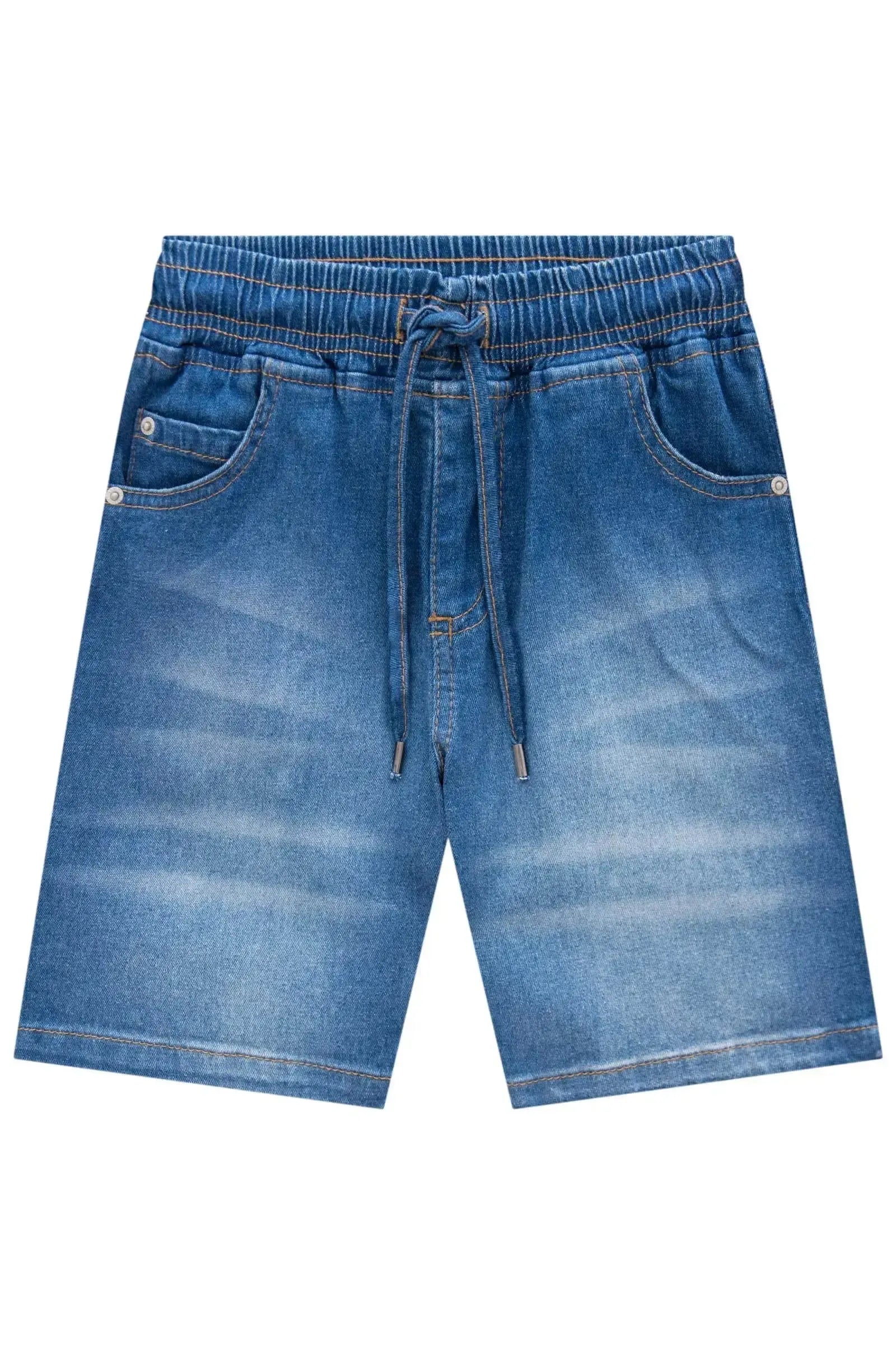 Bermuda em Jeans Guga com Elastano 84216 LucBoo Infantil Menino