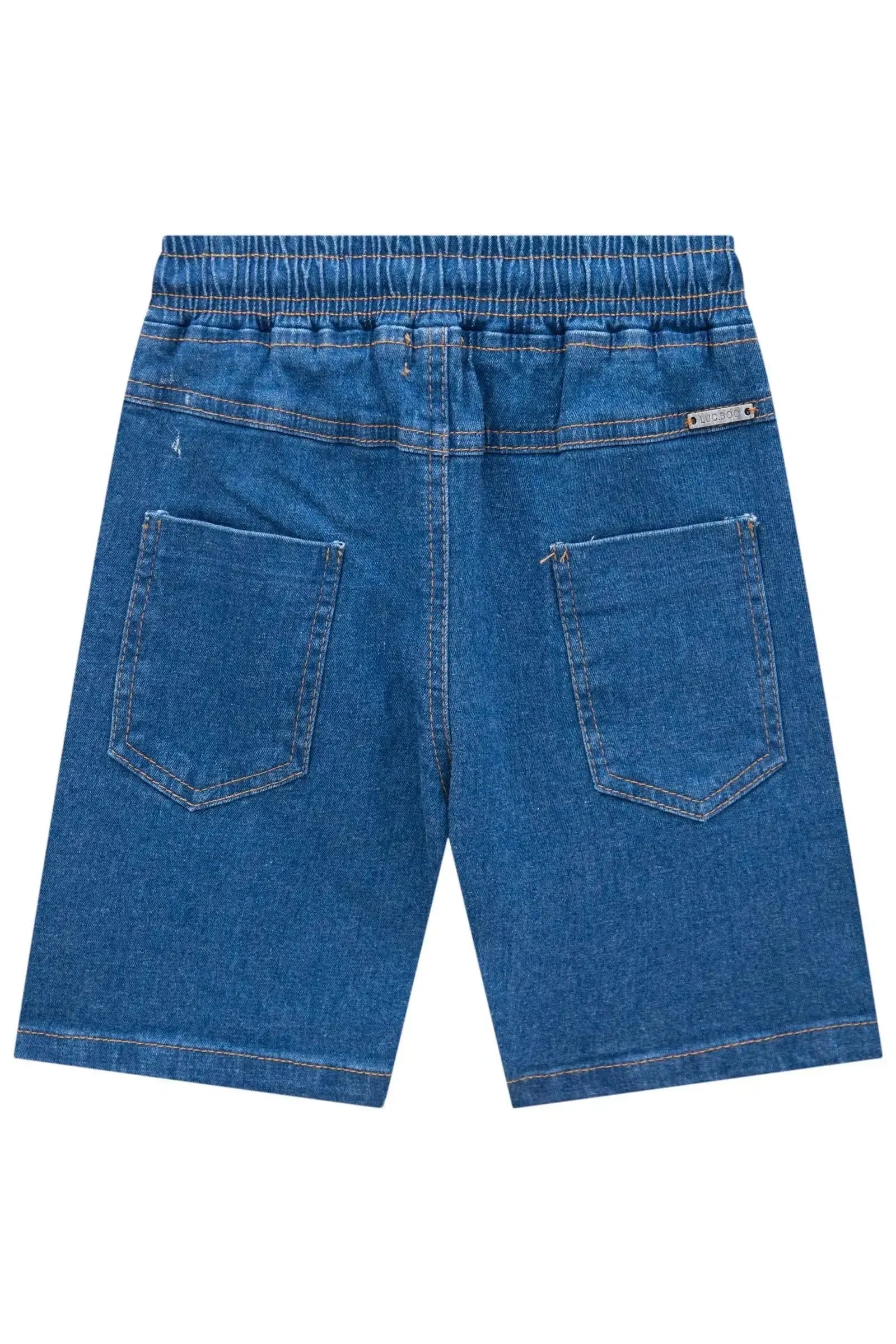 Bermuda em Jeans Guga com Elastano 84216 LucBoo Infantil Menino