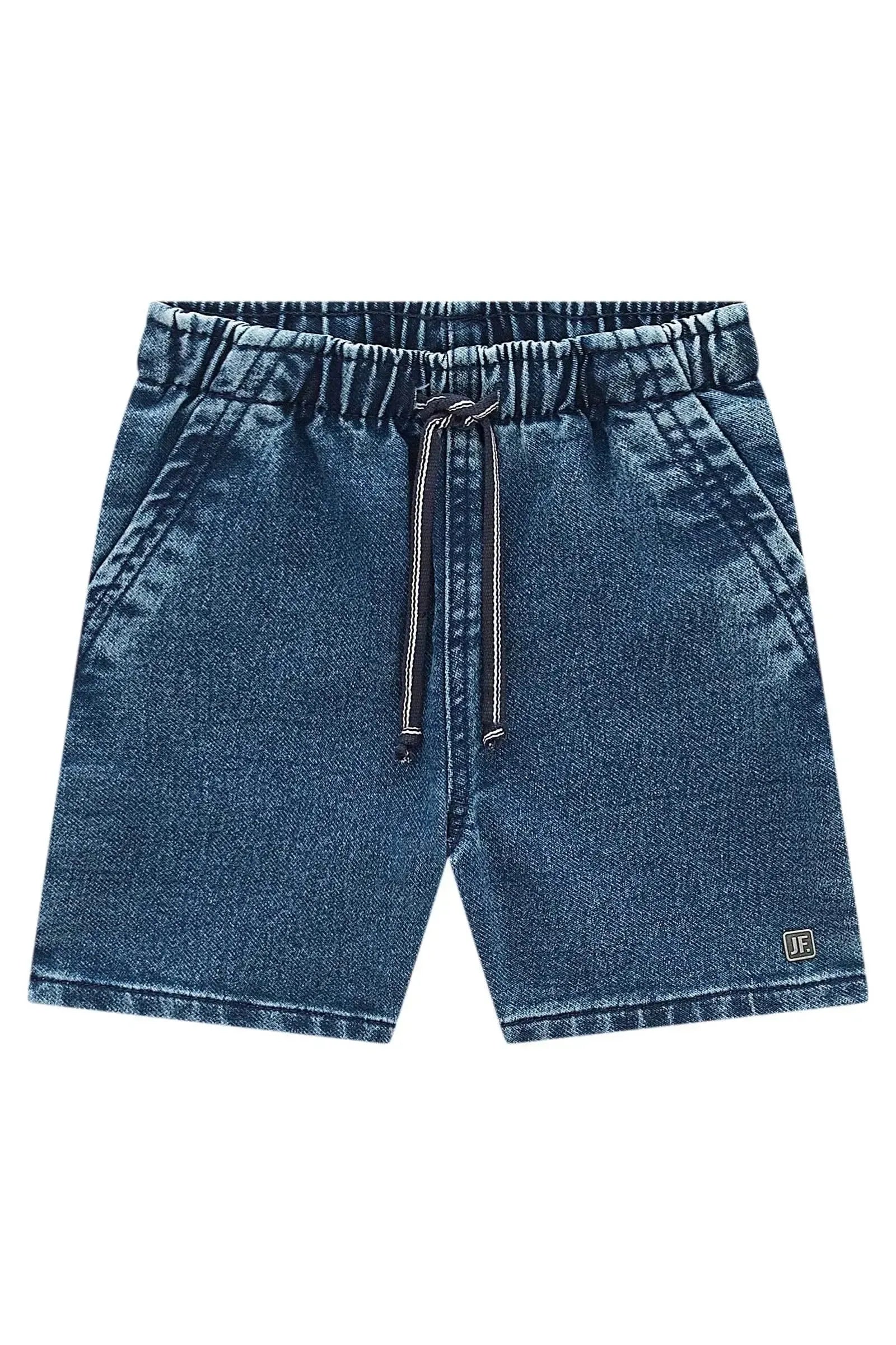 Bermuda em Jeans Squash com Elastano 99263 Johnny Fox Teen Menino