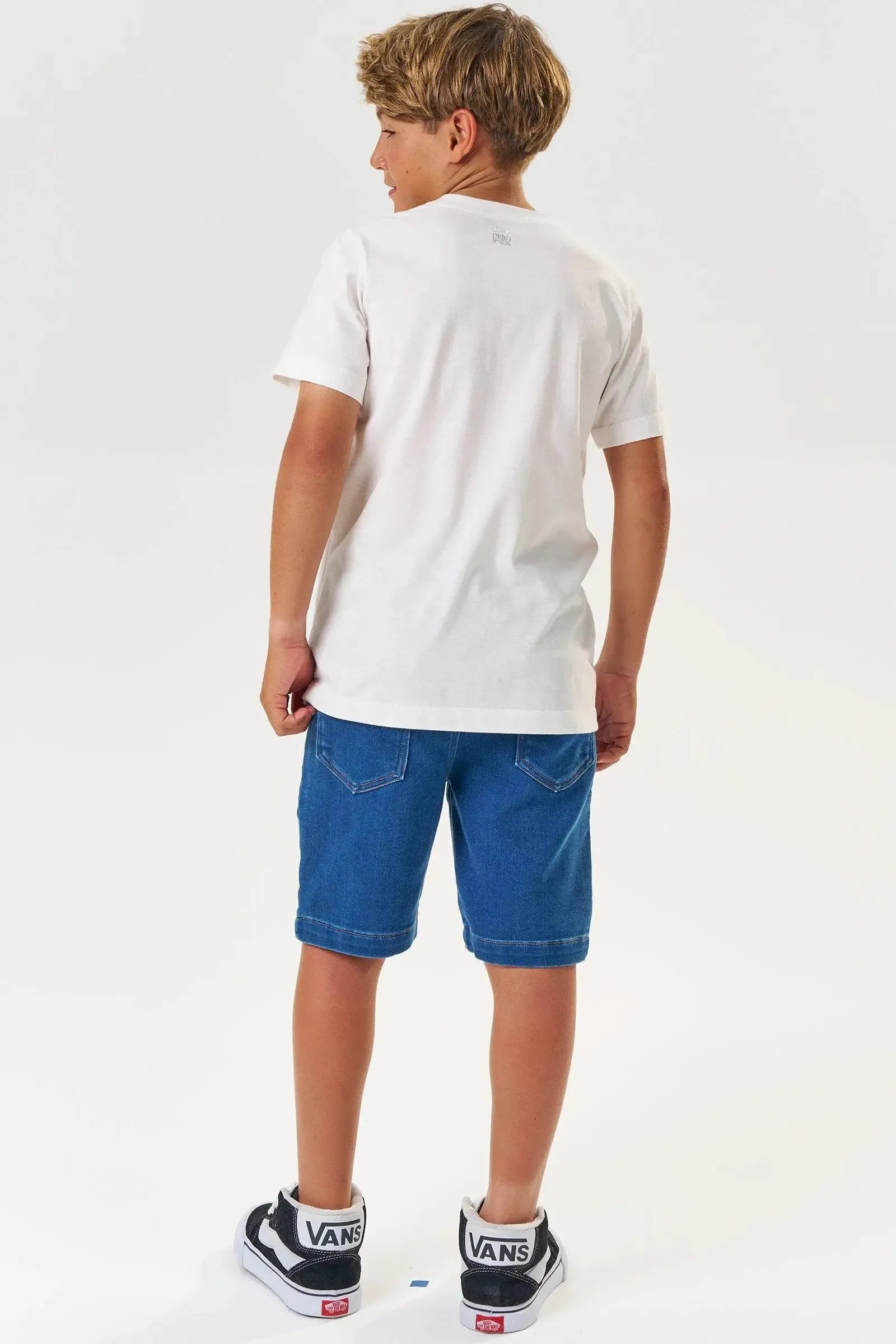 Bermuda em Jeans Street com Elastano 83538 Johnny Fox Teen Menino