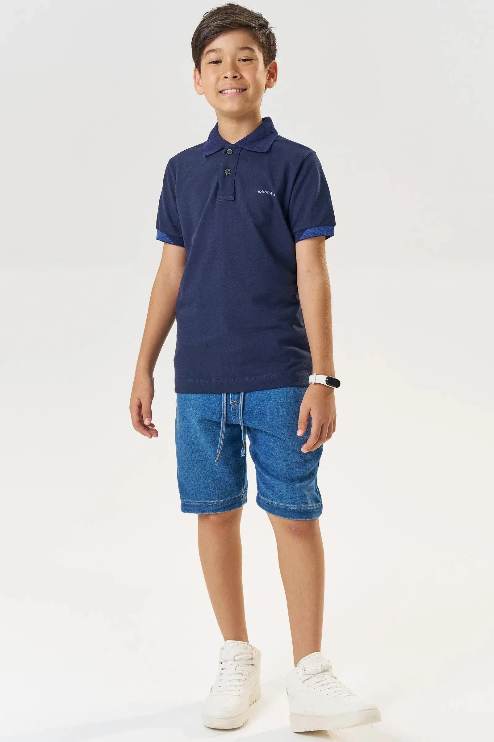 Bermuda em Jeans Street com Elastano 83538 Johnny Fox Teen Menino