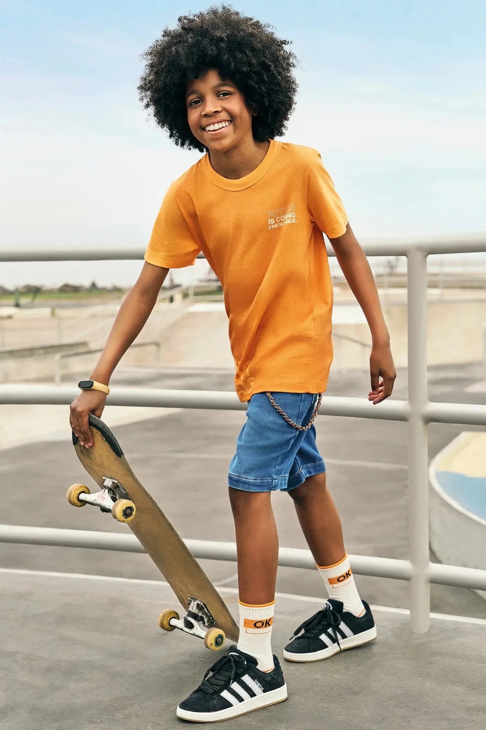 Bermuda em Jeans Street com Elastano 83538 Johnny Fox Teen Menino