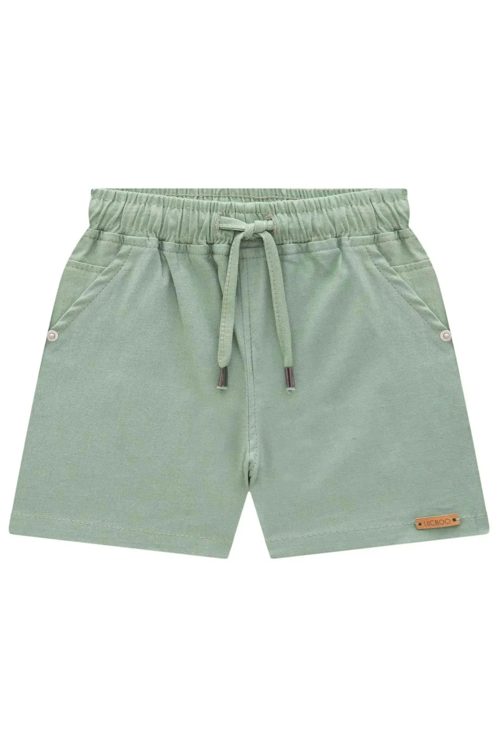 Bermuda em Linho Santorine com Elastano 83122 LucBoo Bebê Menino
