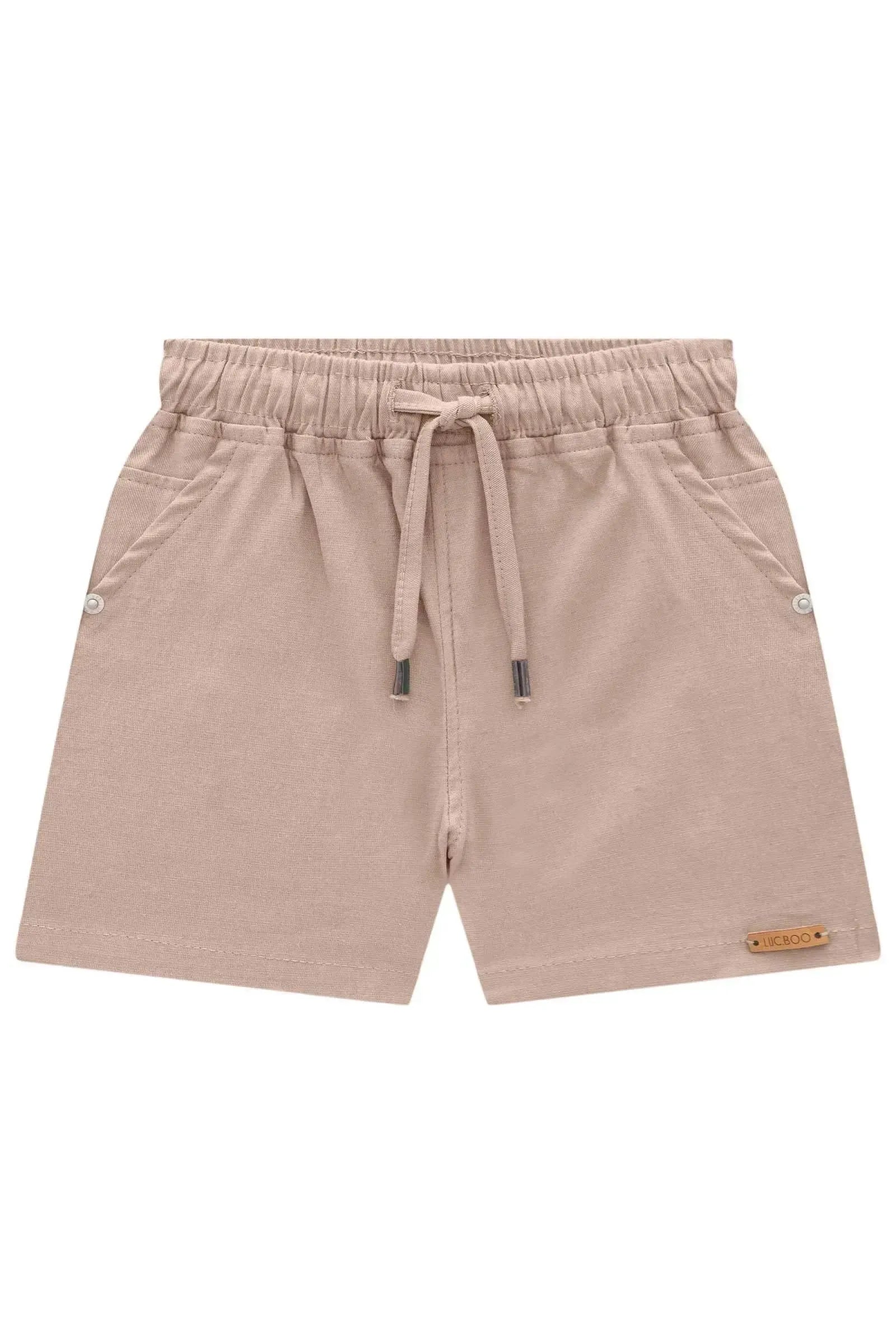 Bermuda em Linho Santorine com Elastano 83122 LucBoo Bebê Menino
