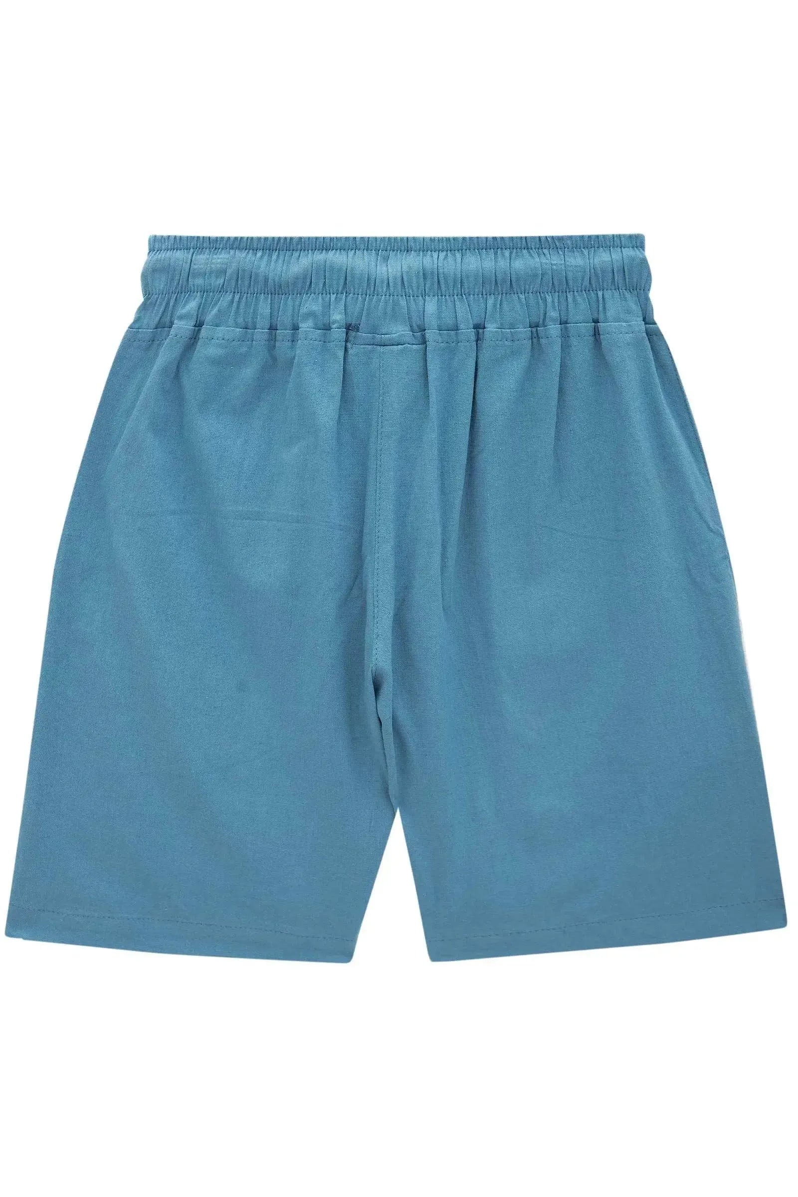 Bermuda em Linho Santorine com Elastano 83797 Johnny Fox Teen Menino