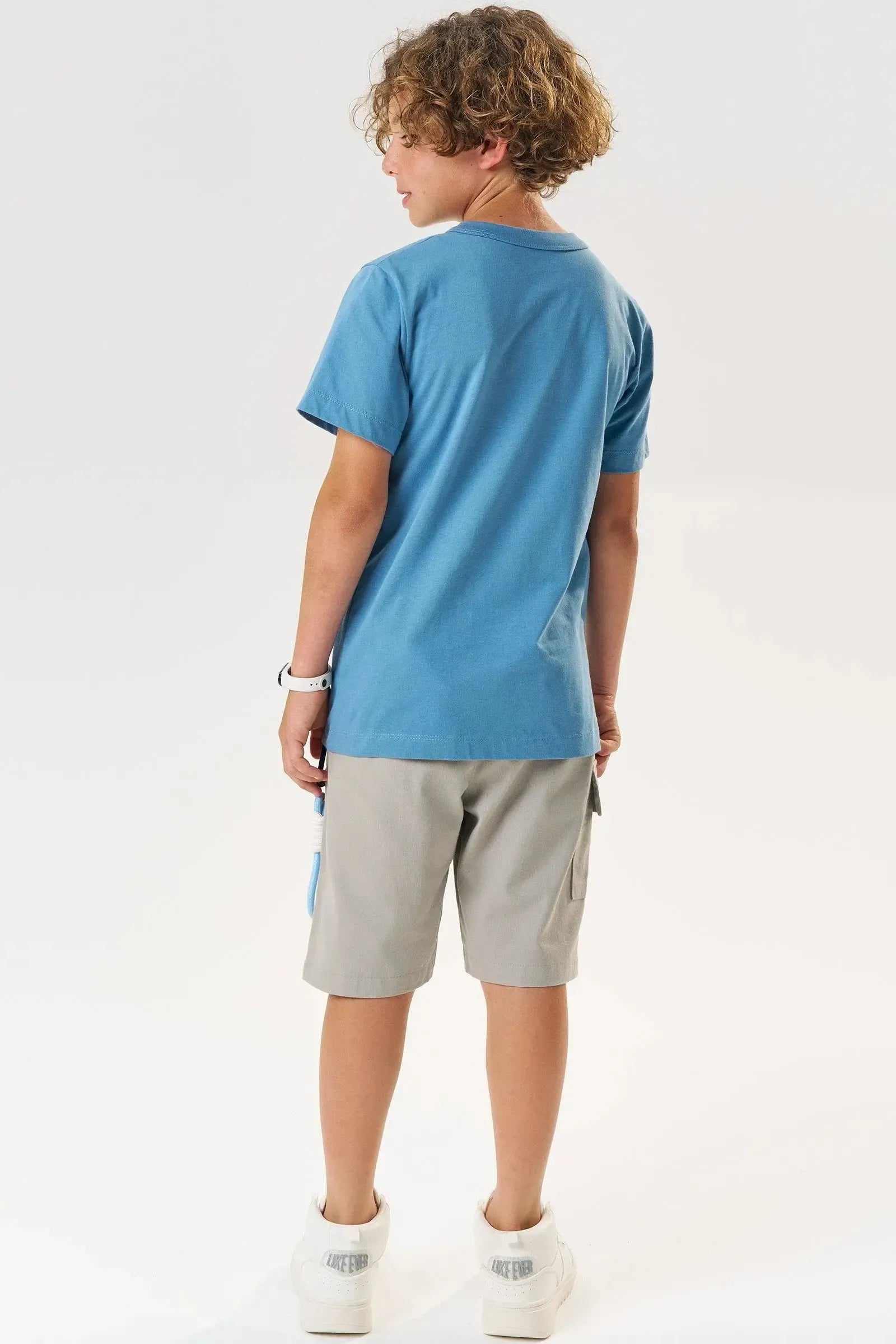 Bermuda em Linho Santorine com Elastano 84131 Johnny Fox Teen Menino