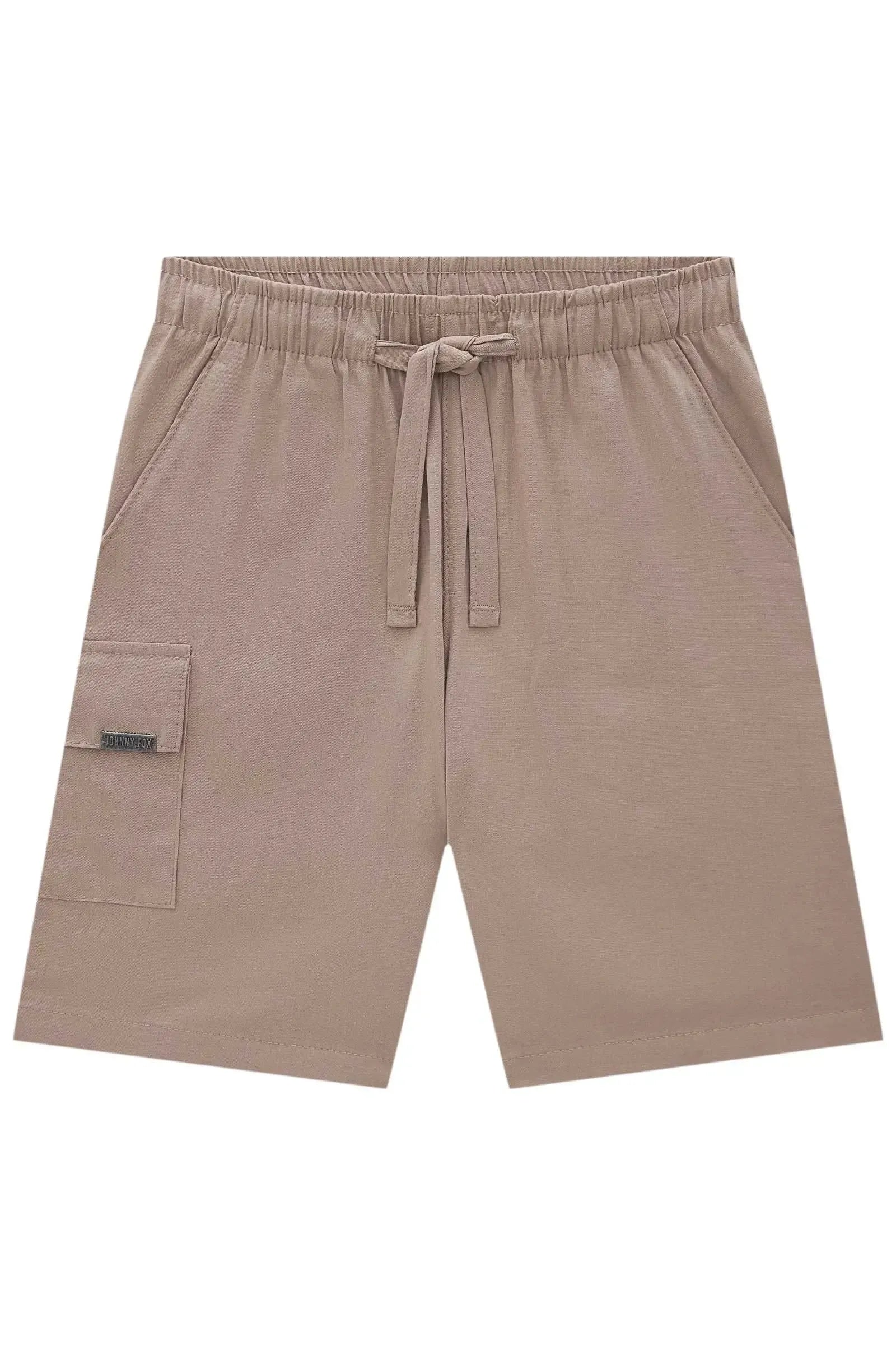 Bermuda em Linho Santorine com Elastano 84131 Johnny Fox Teen Menino