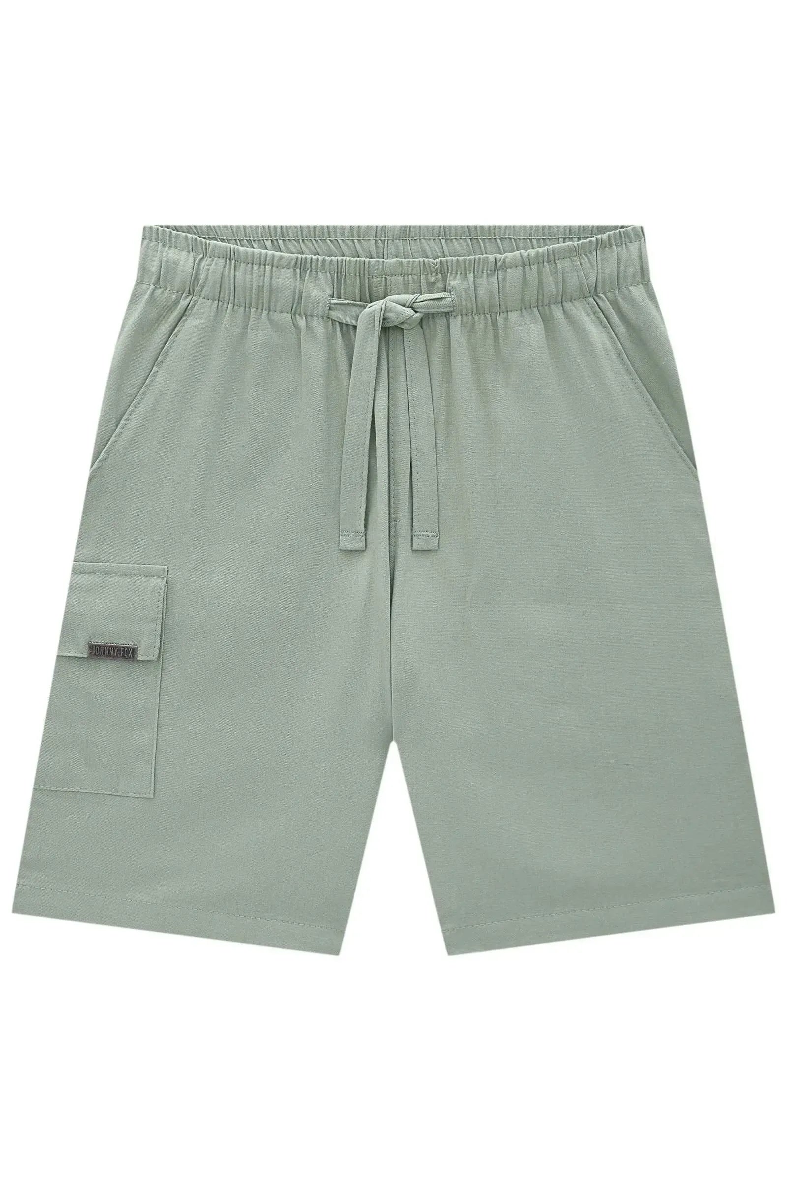 Bermuda em Linho Santorine com Elastano 84131 Johnny Fox Teen Menino
