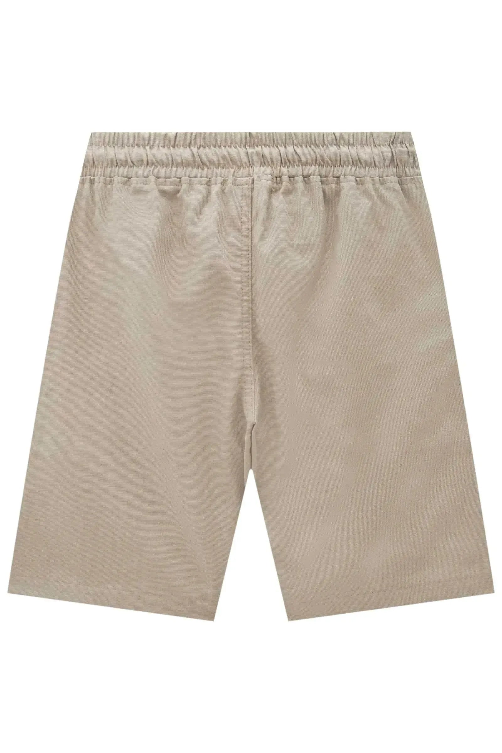 Bermuda em Linho Santorine com Elastano 93374 Johnny Fox Teen Menino