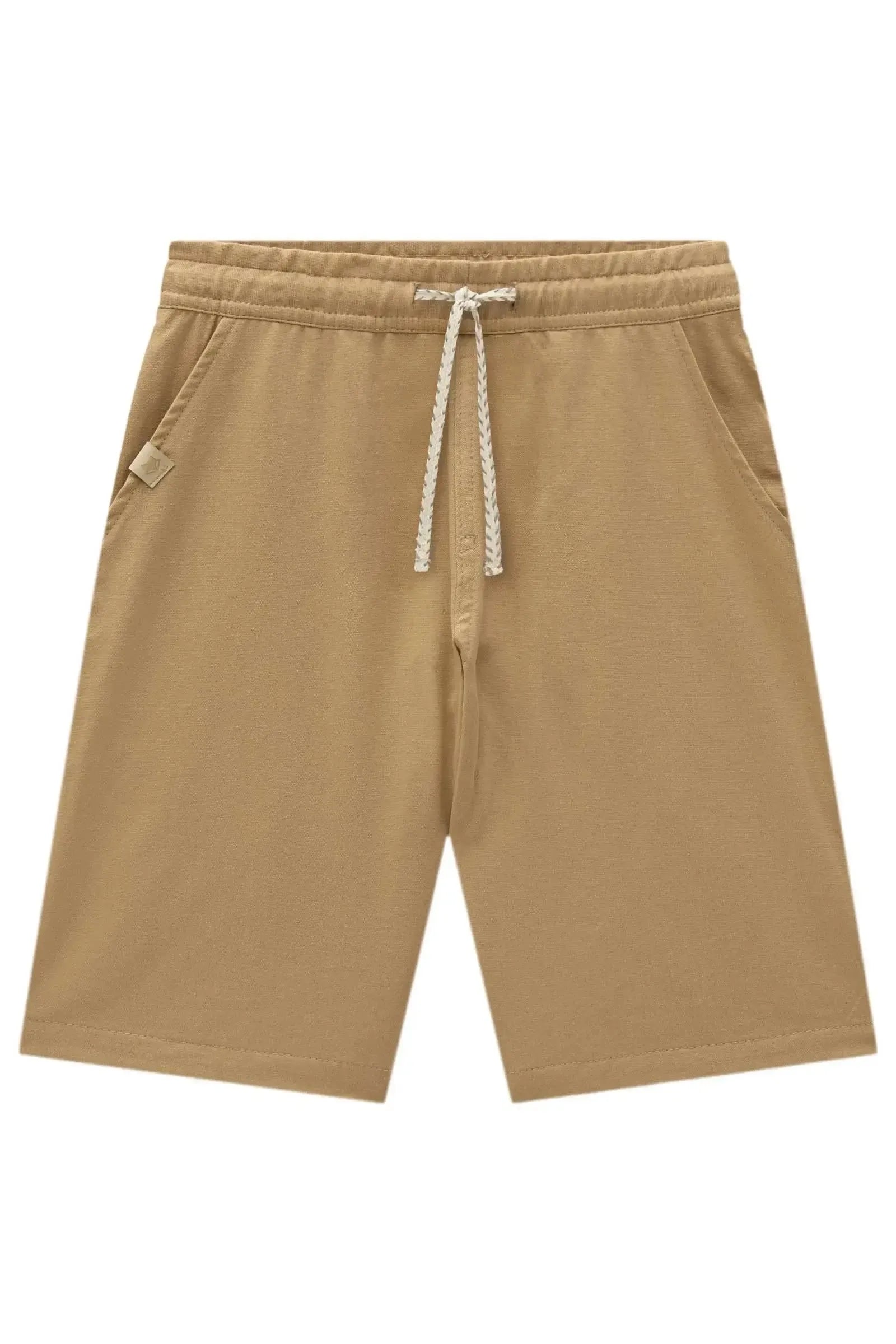 Bermuda em Linho Santorine com Elastano 95121 Johnny Fox Teen Menino