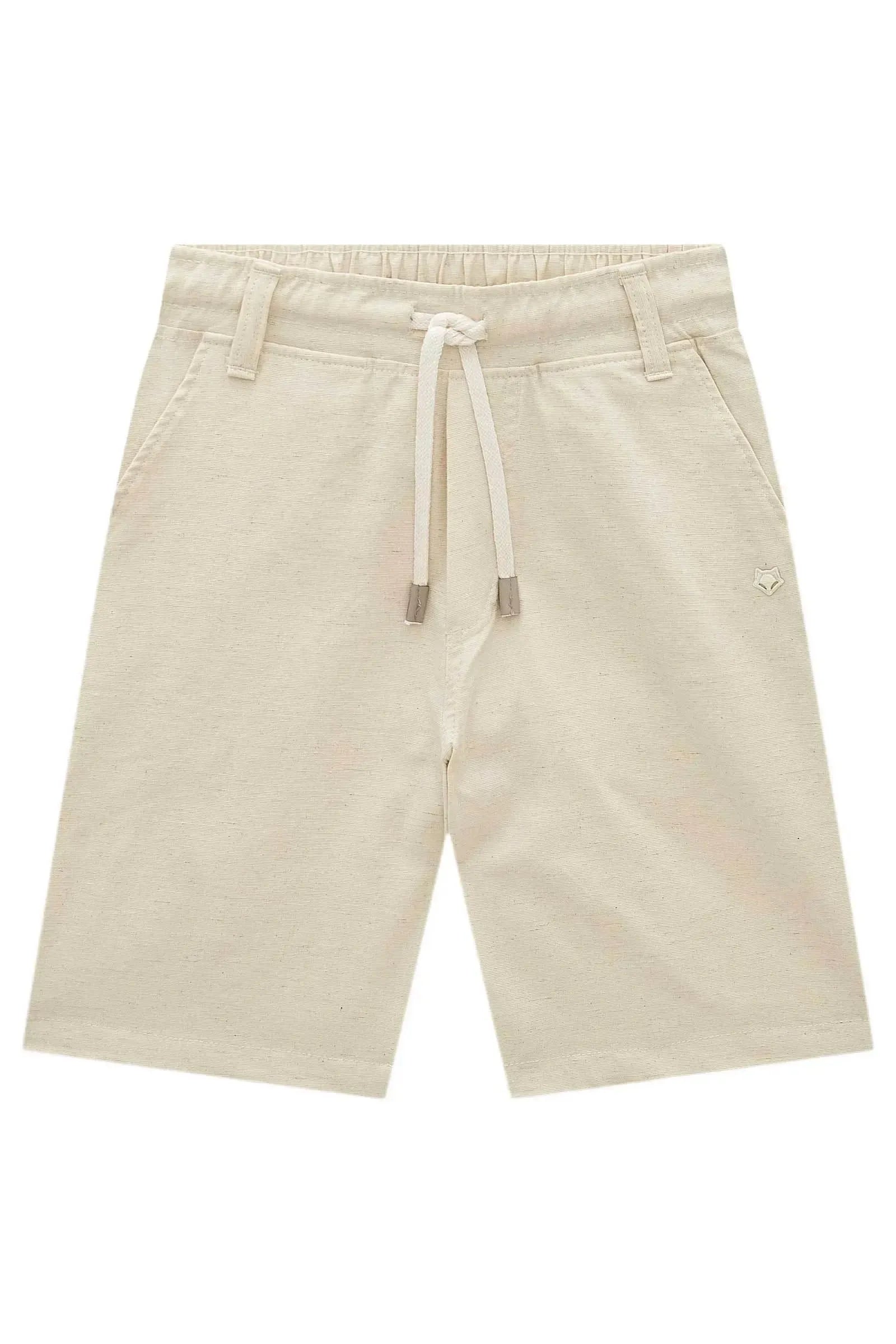 Bermuda em Linho Santorine com Elastano 98692 Johnny Fox Teen Menino