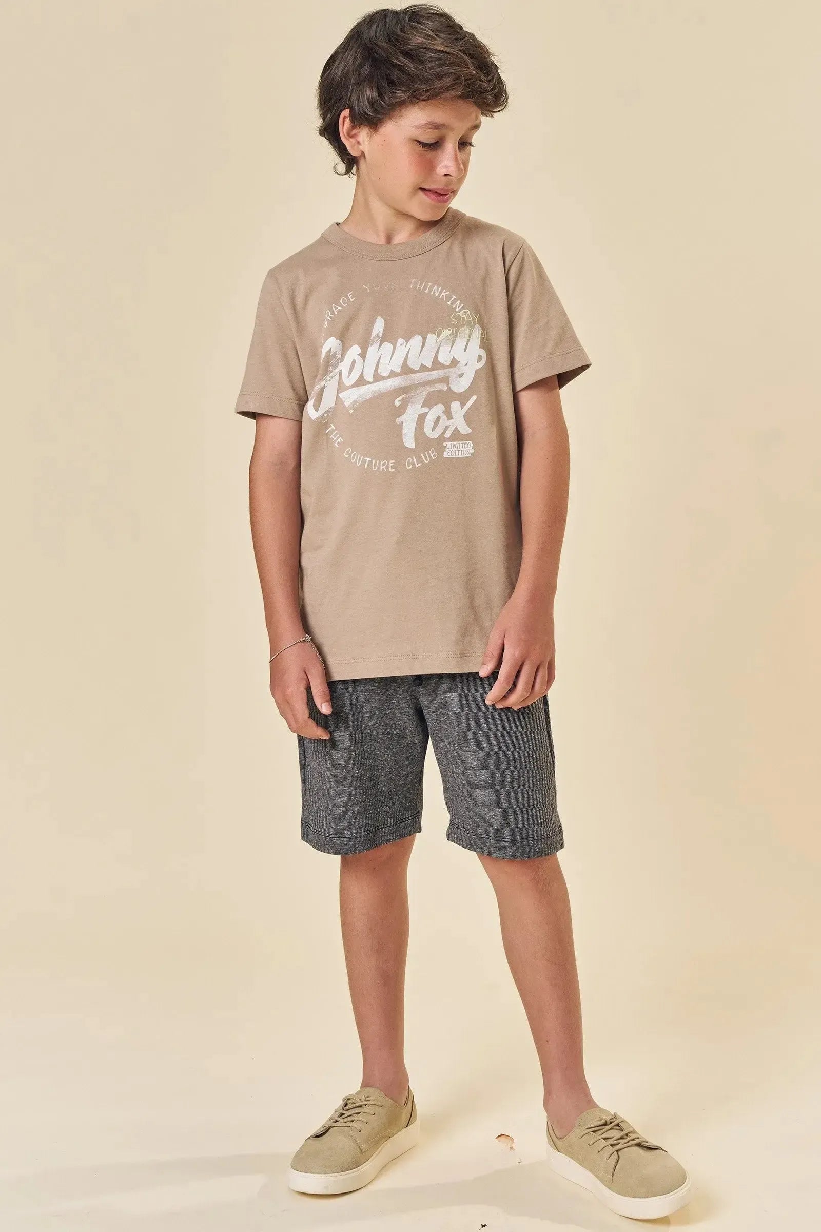 Bermuda em Malha Active 83803 Johnny Fox Teen Menino