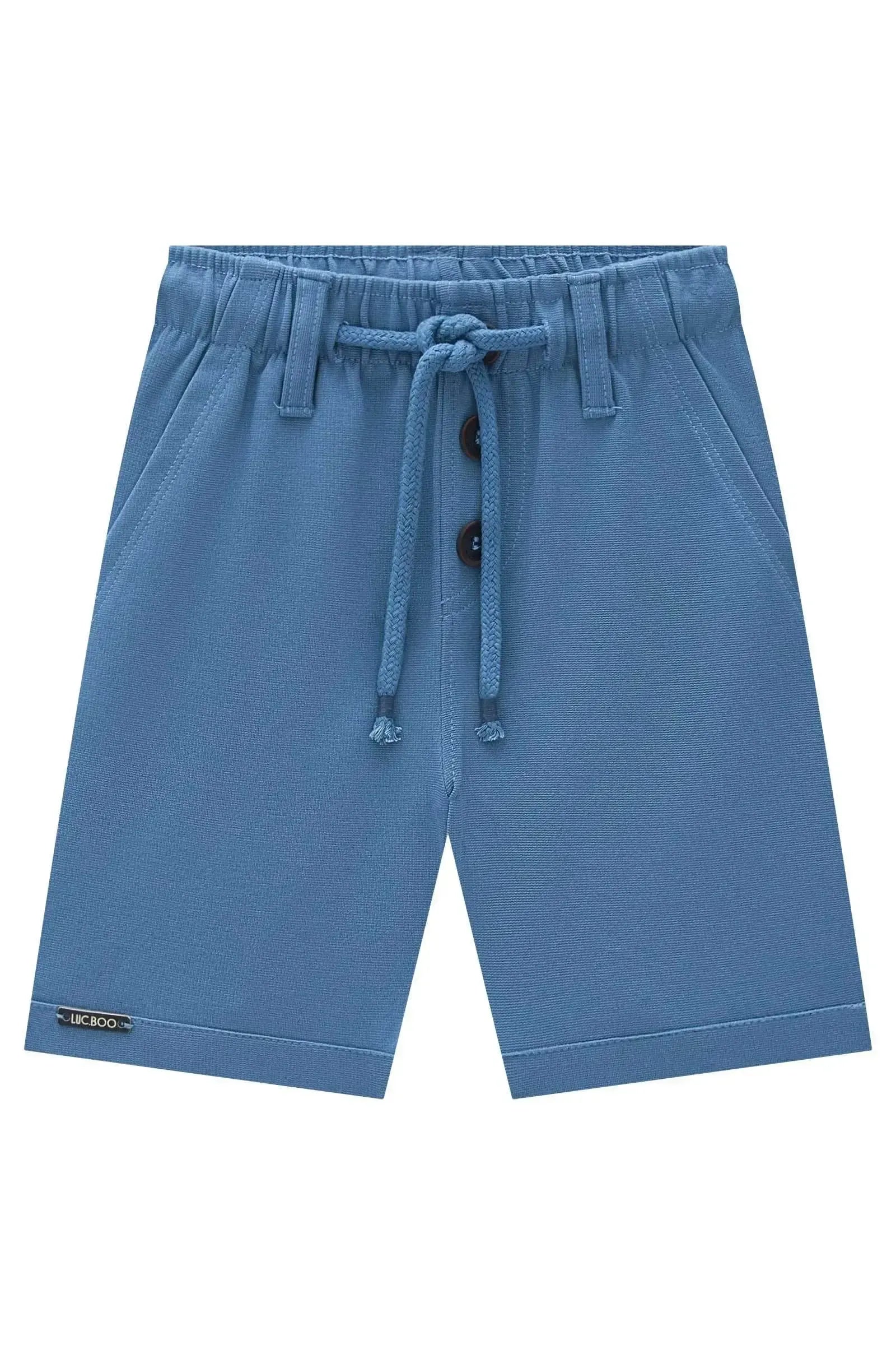 Bermuda em Malha Alfaiataria com Elastano 95372 LucBoo Infantil Menino