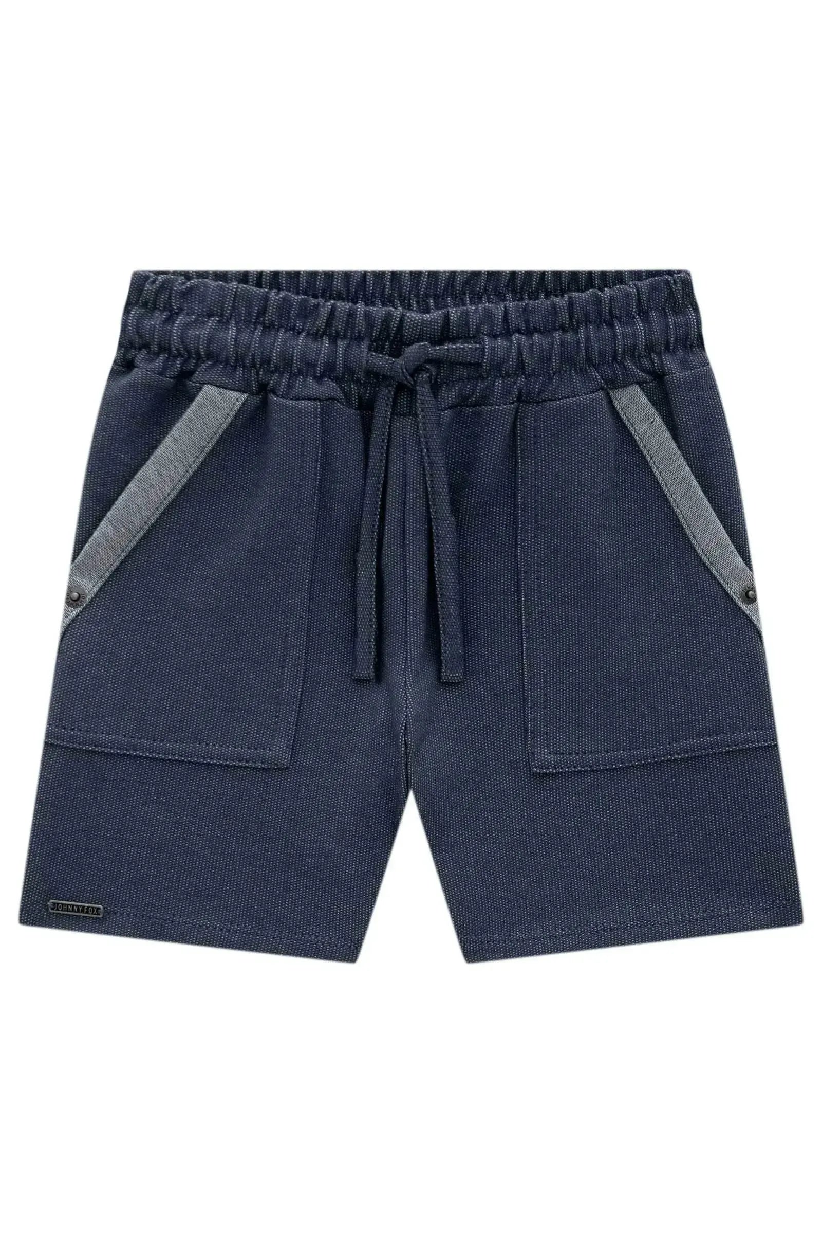 Bermuda em Malha Denim com Elastano 94854 Johnny Fox Teen Menino