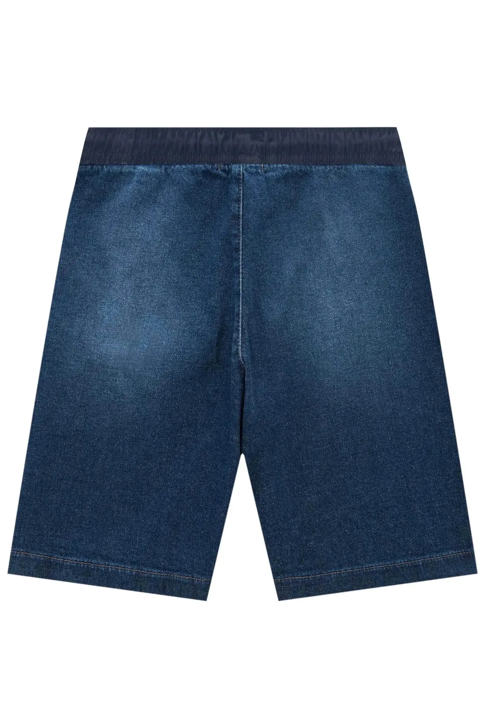 Bermuda em Malha Jeans Trek com Elastano 93370 Johnny Fox Teen Menino