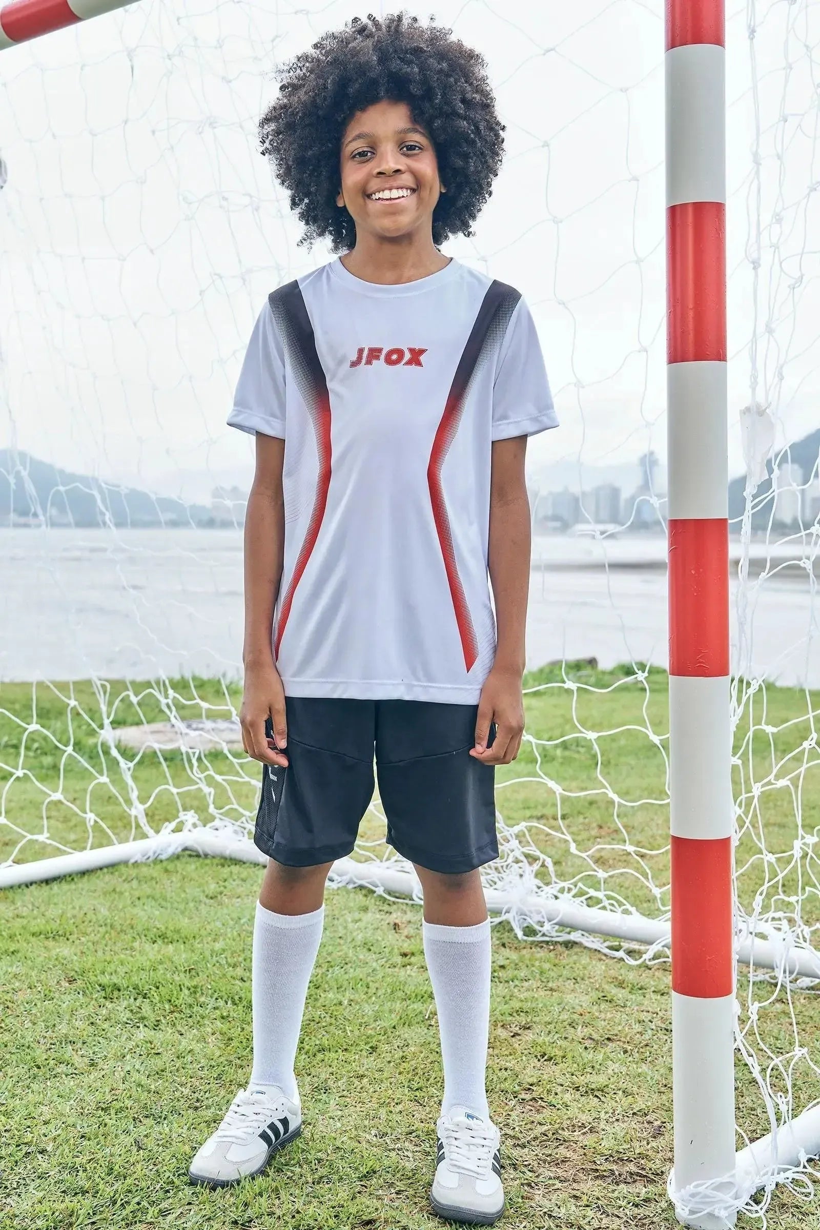 Bermuda em Malha Uv Dry com Detalhe em Tela Fashion 85646 Johnny Fox Teen Menino